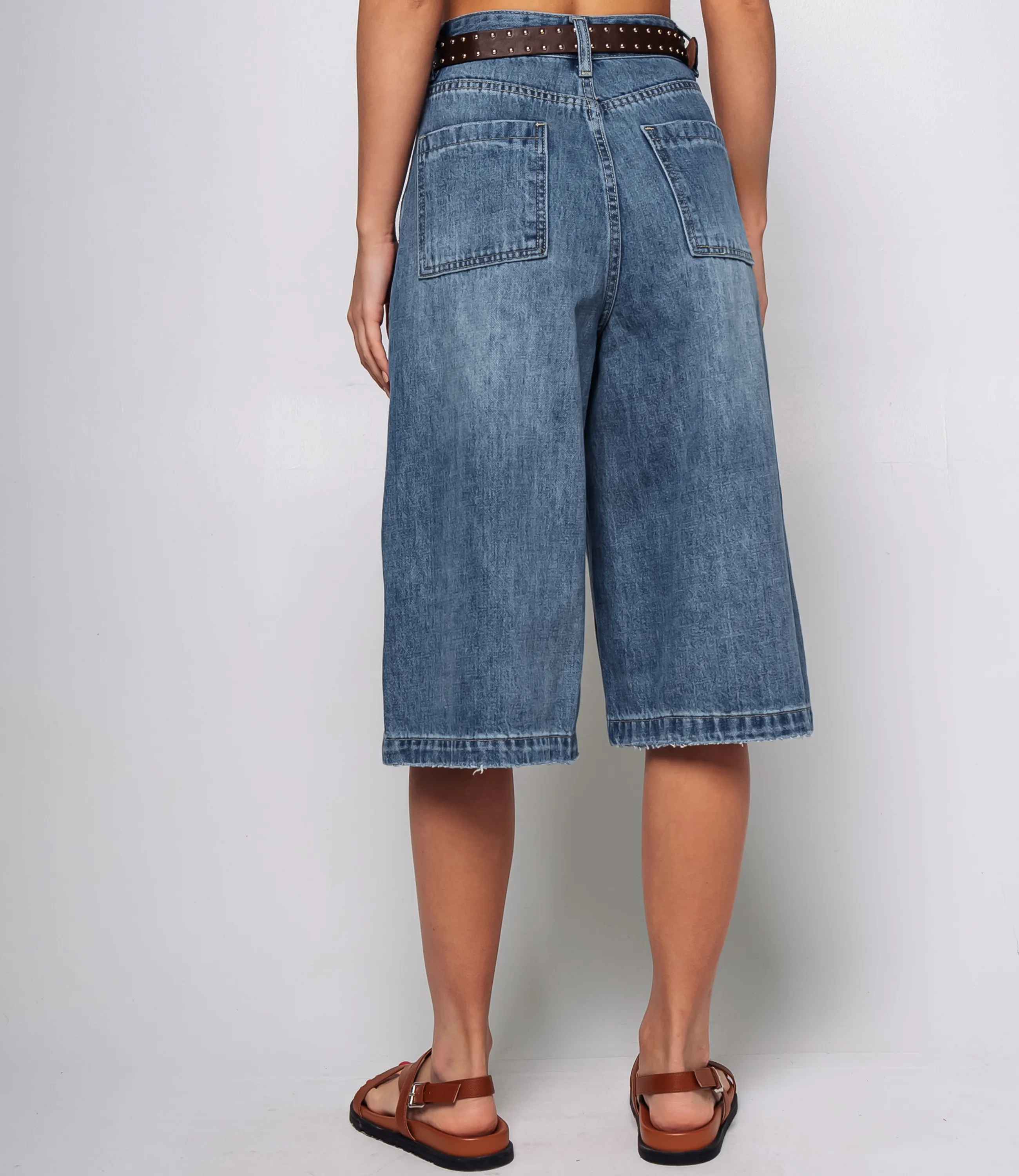 Джинсовые шорты #КТ5035, синий - фото 4