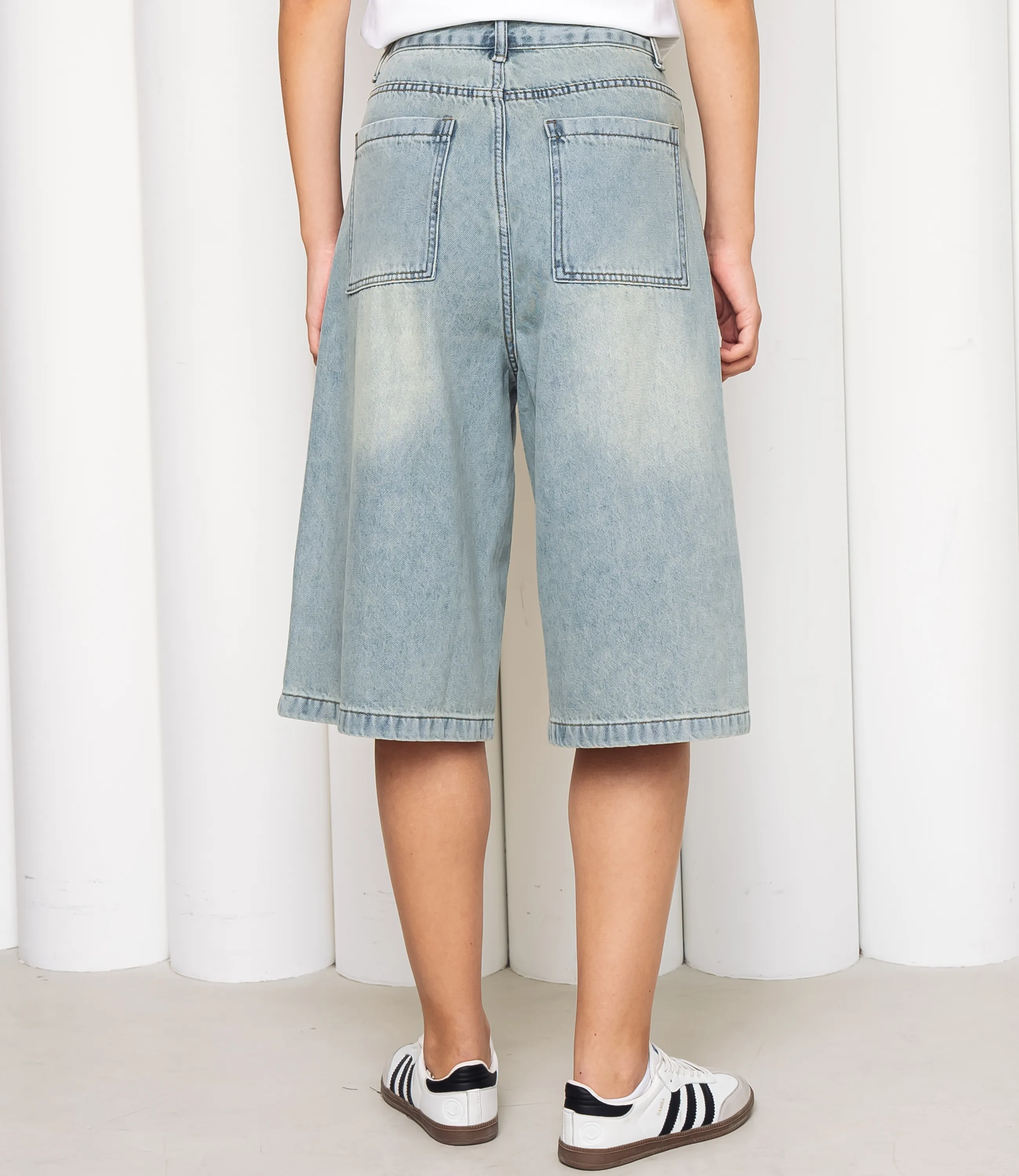 Джинсовые шорты #КТ3256, голубой - фото 4