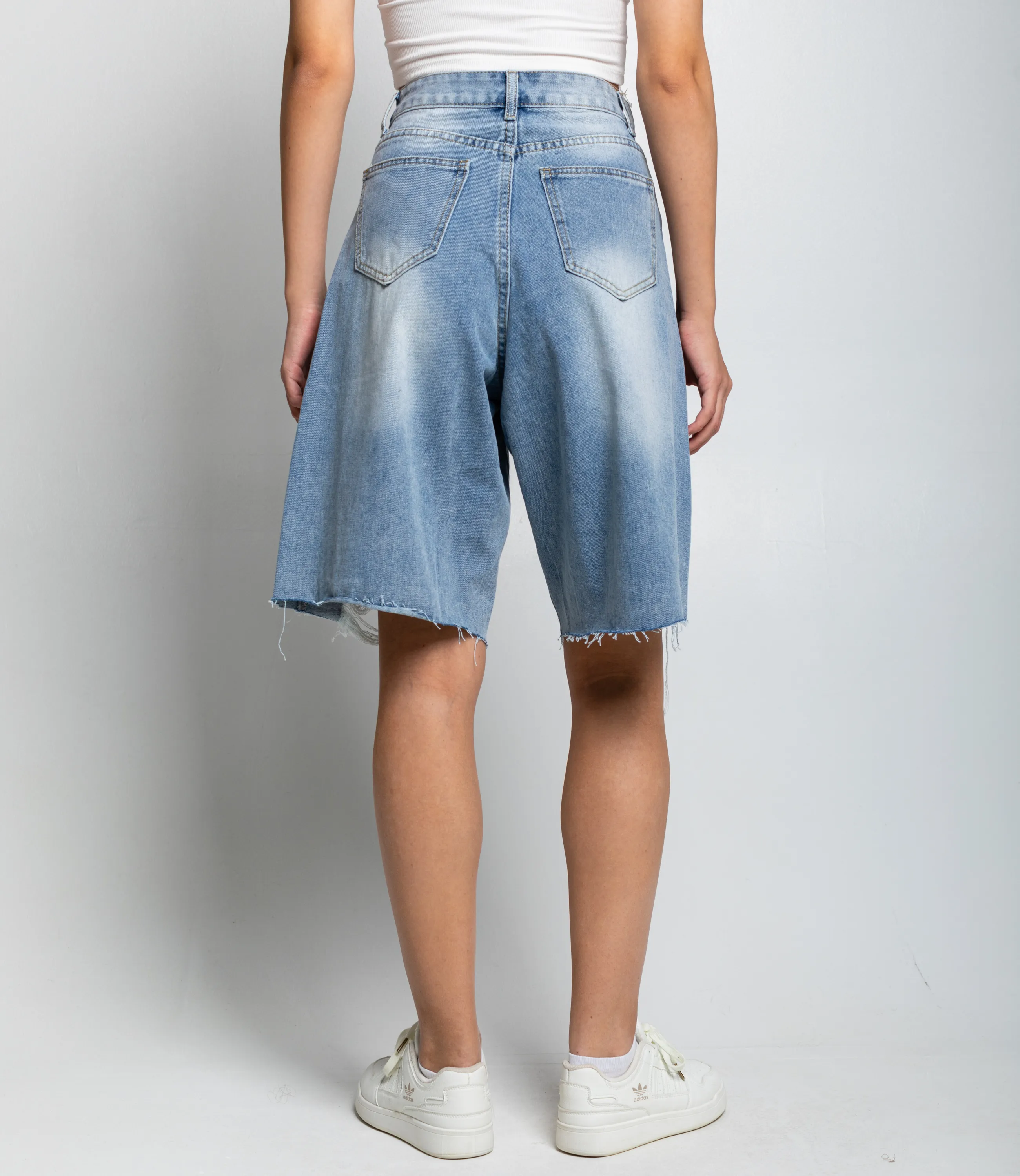 Джинсовые шорты #КТ7781 (1), голубой - фото 4