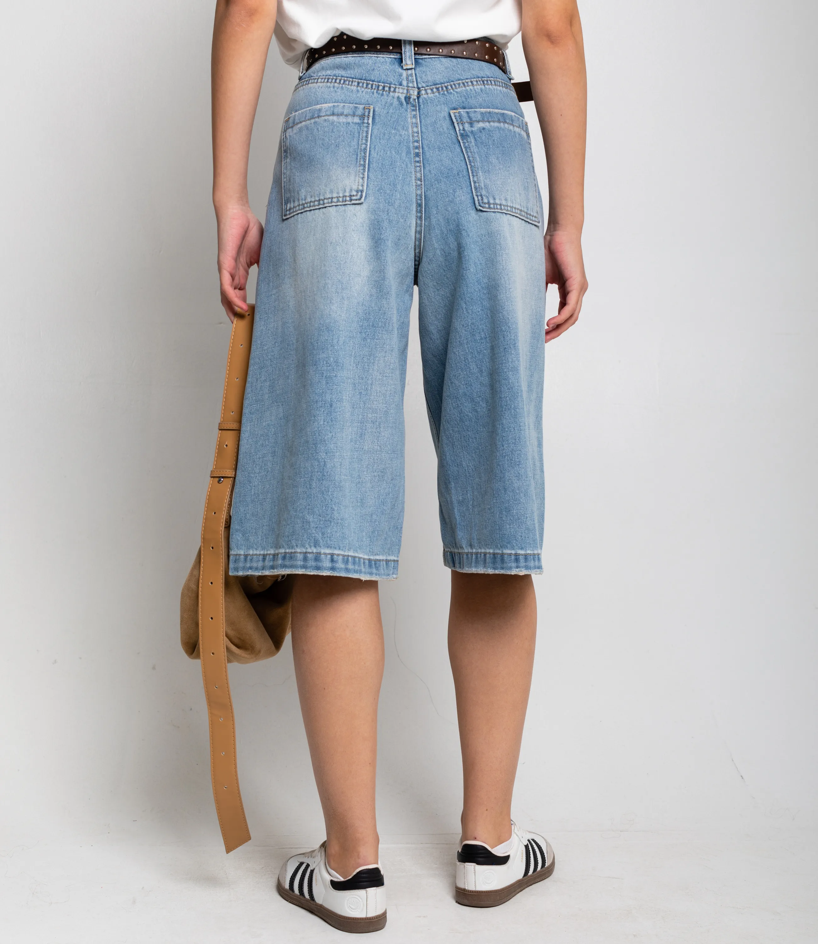 Джинсовые шорты #КТ5035, голубой - фото 4