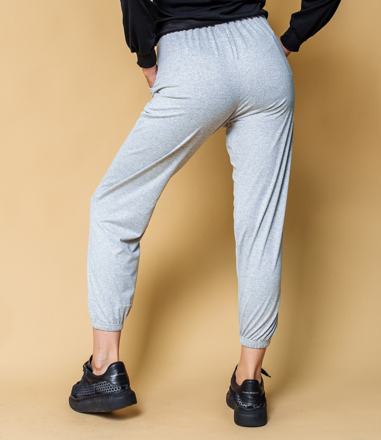 Спортивные брюки #КТ144, серый - фото 3