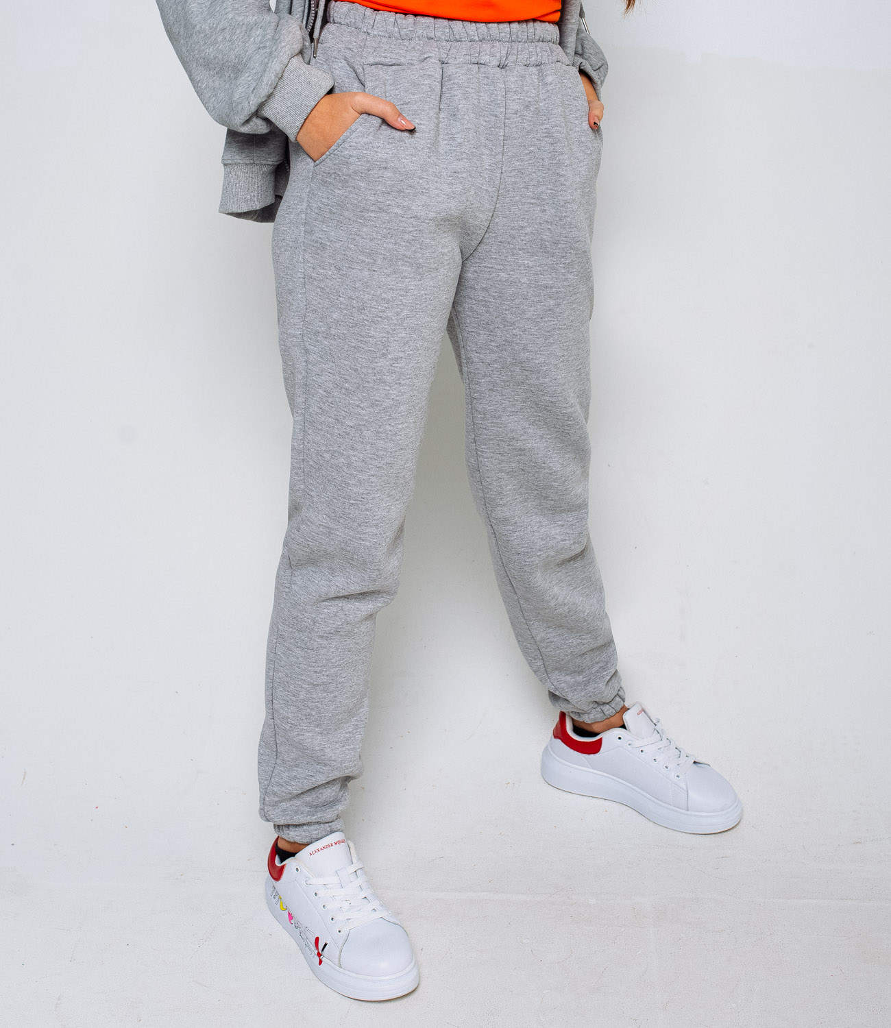 Спортивные брюки #БШ1658, серый - фото 5
