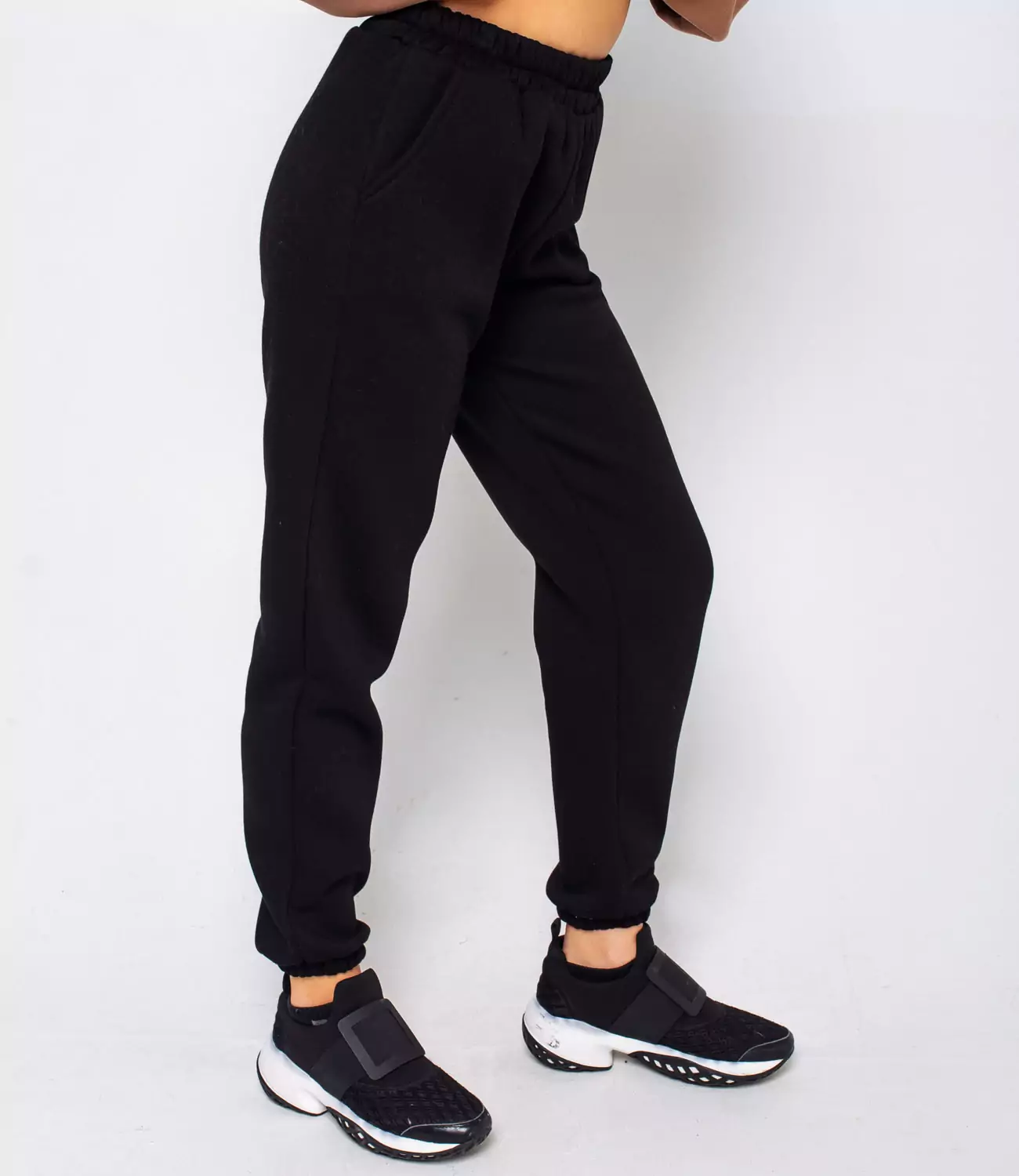 Спортивные брюки #БШ1658, чёрный - фото 4