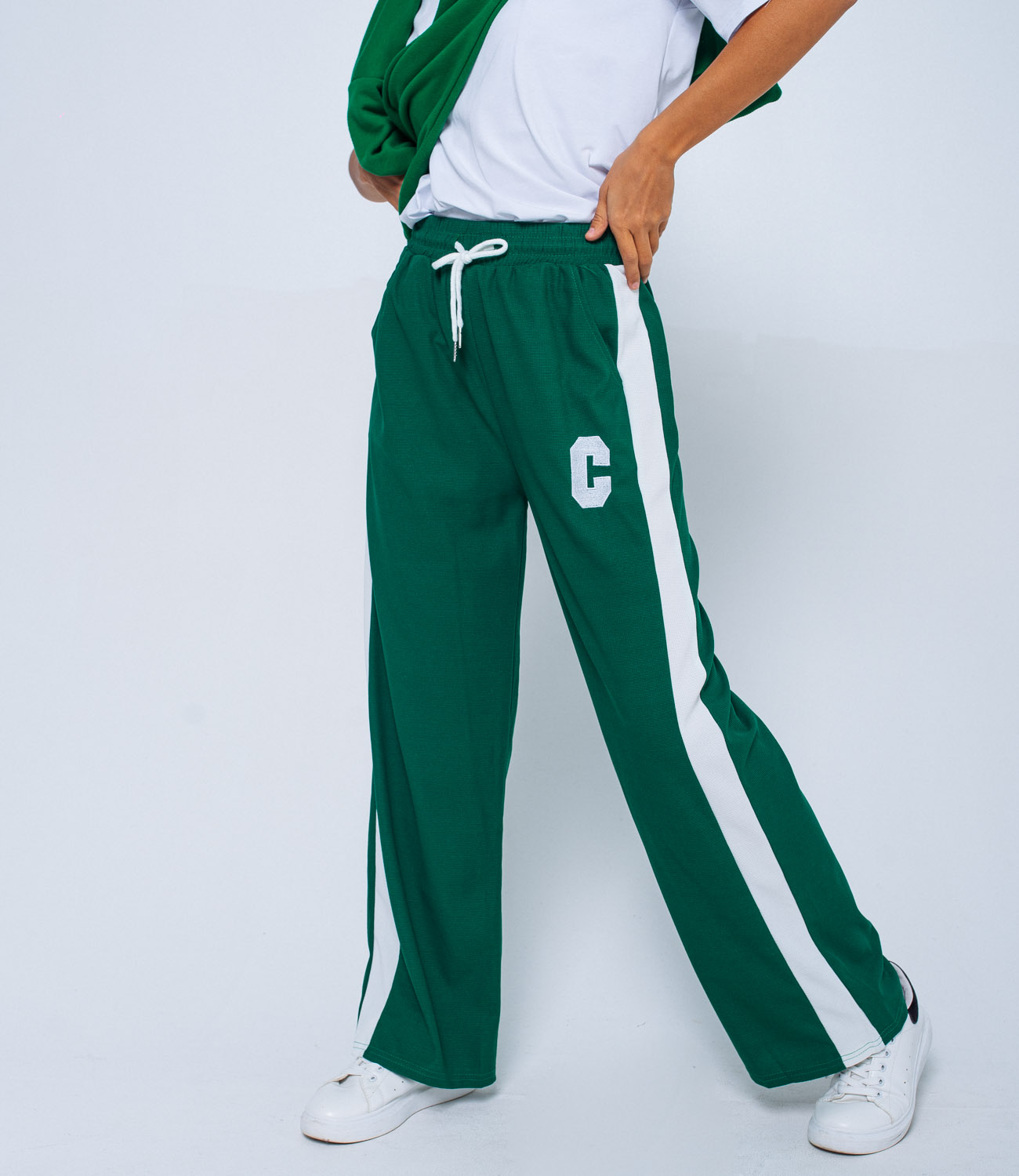Спортивные брюки #КТ614, зеленый - фото 3