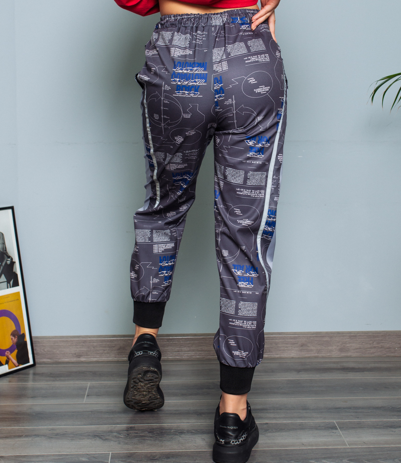 Спортивные брюки #КТW162, серый - фото 3