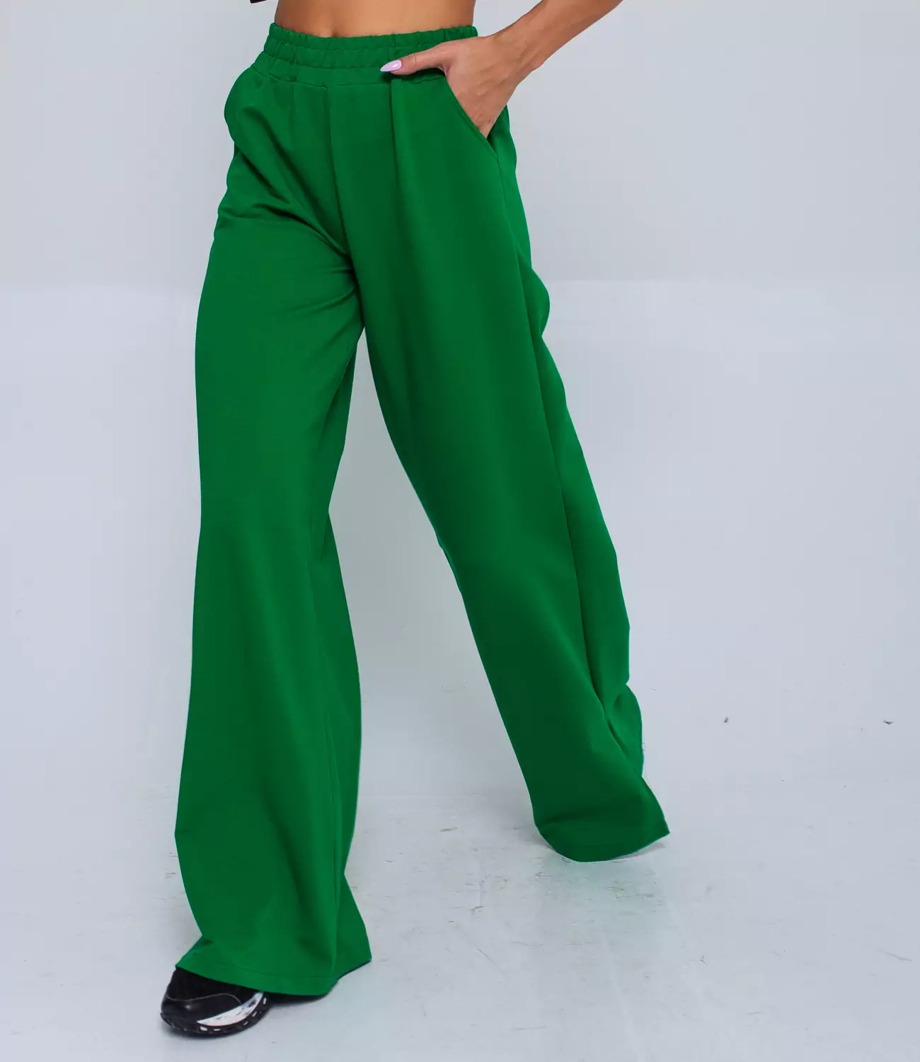 Спортивные брюки #БШ1596, зелёный - фото 4