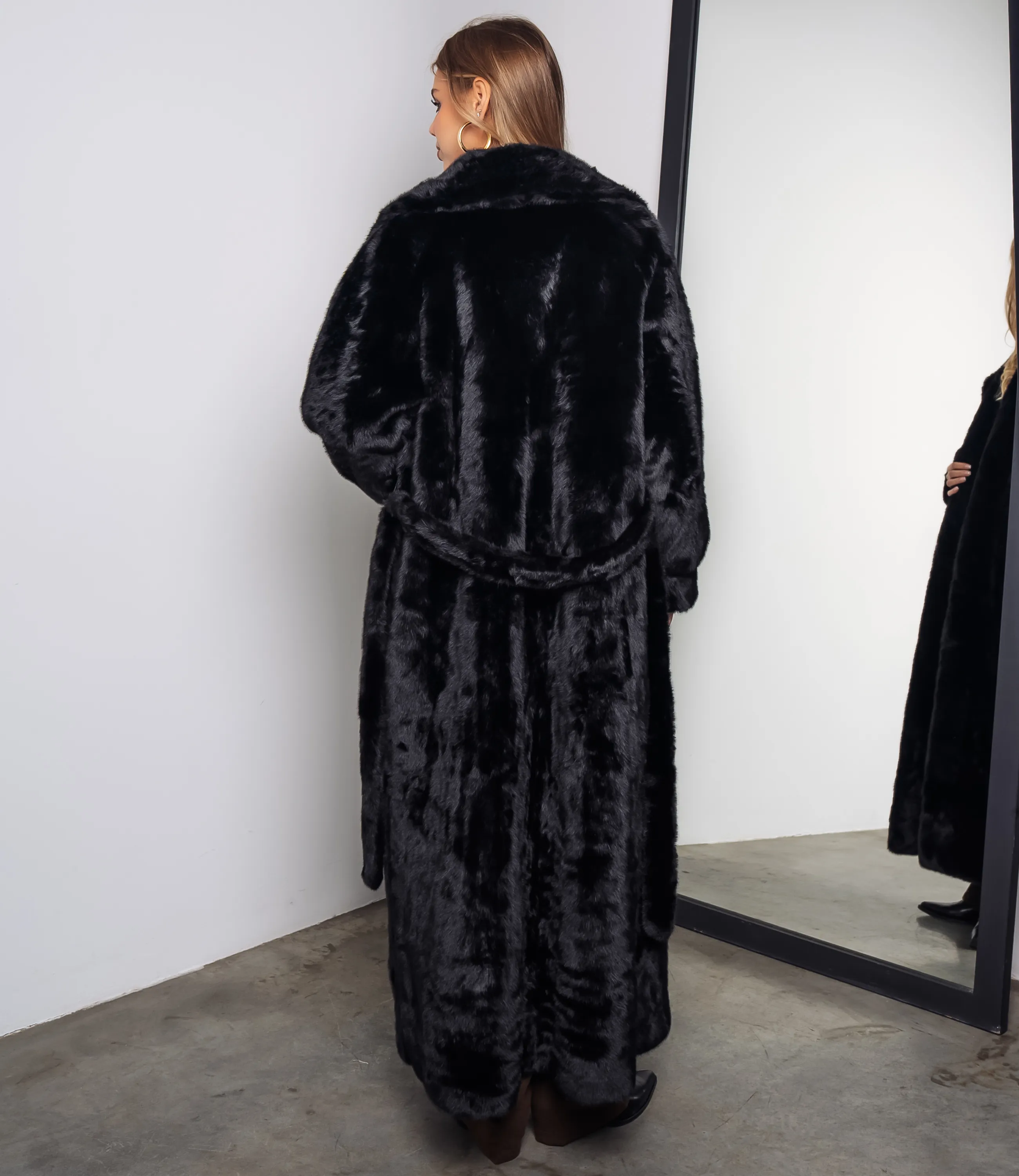 Шуба #КТ5099, чёрный - фото 3