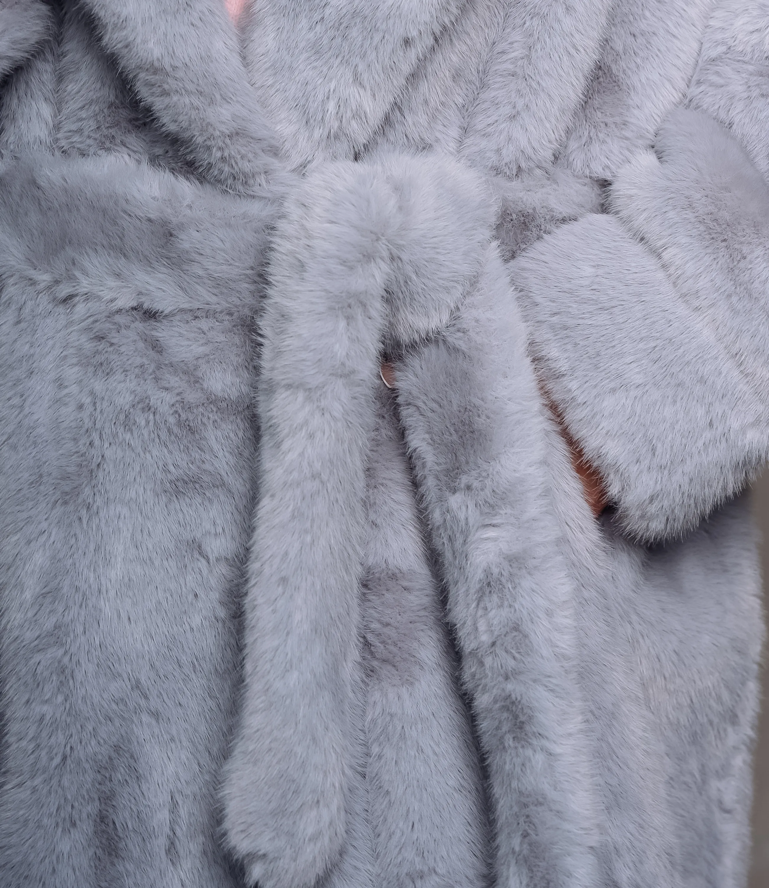 Шуба #КТ5099, серый - фото 5