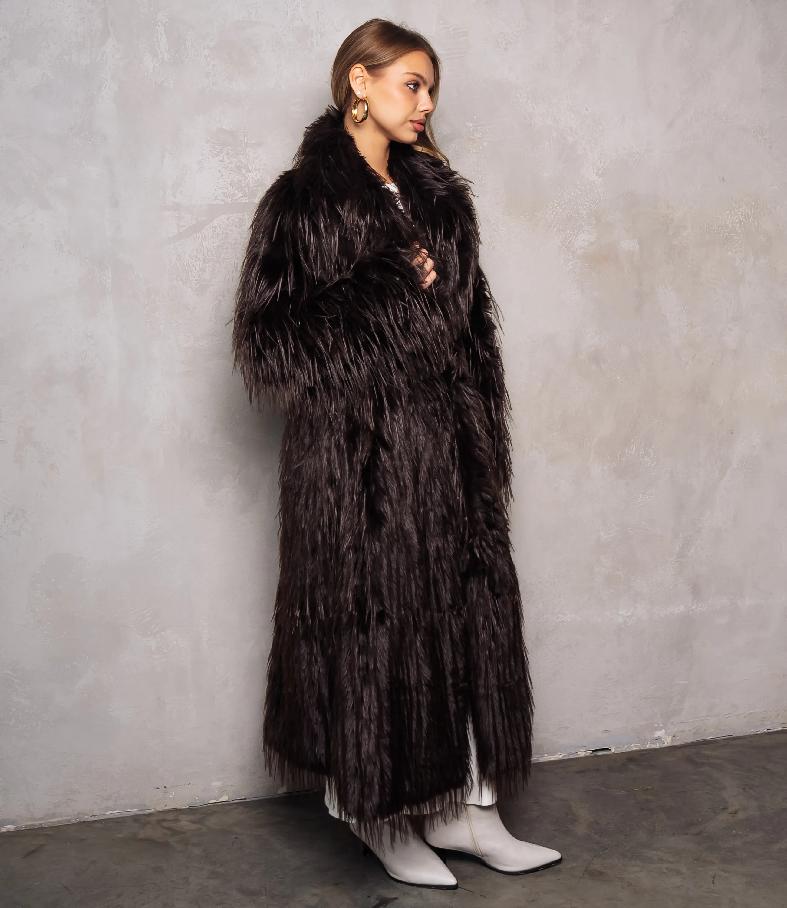 Шуба #КТ1019 (6), шоколадный - фото 2