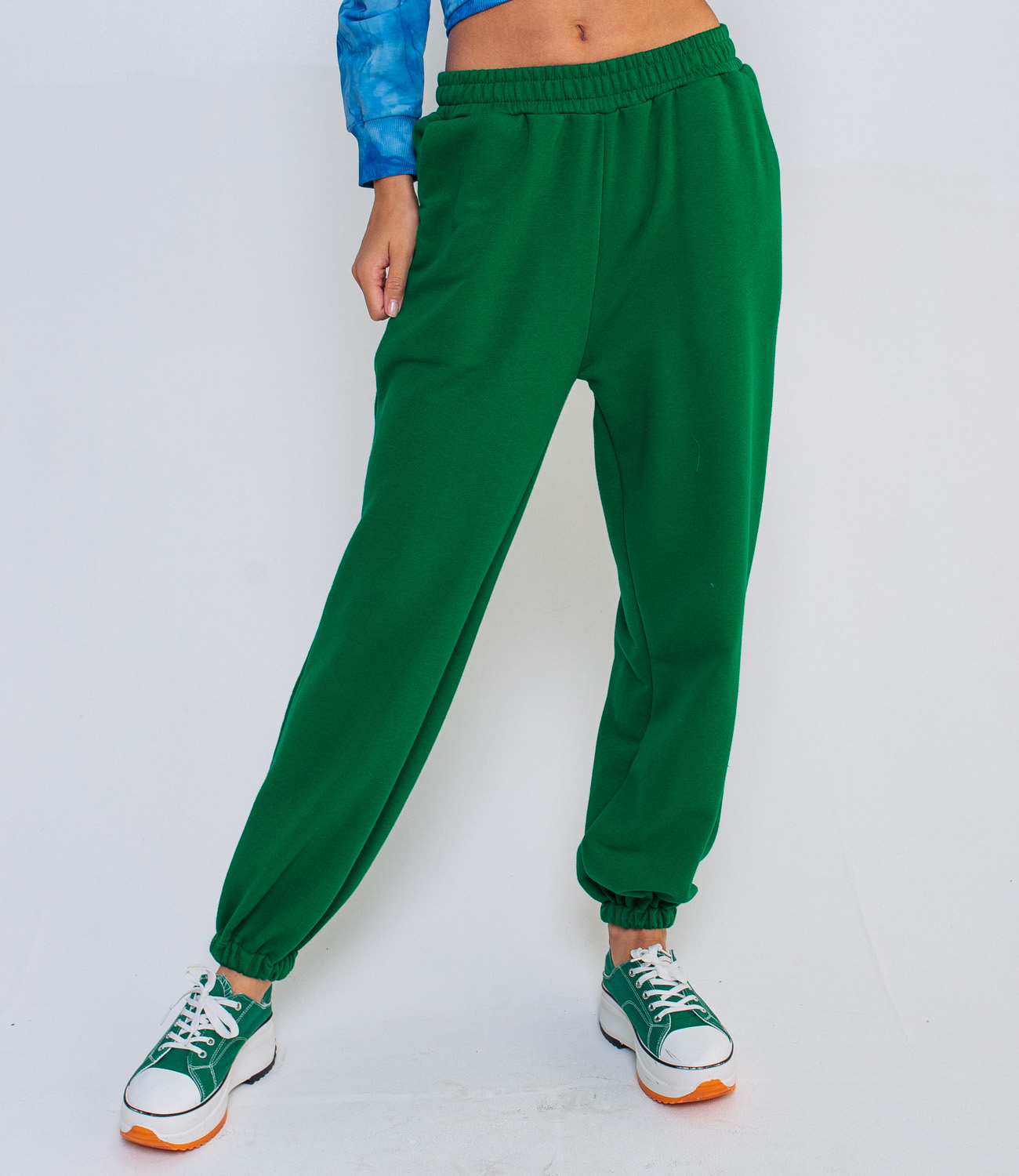 Спортивные брюки #БШ1660 зеленый - фото 2