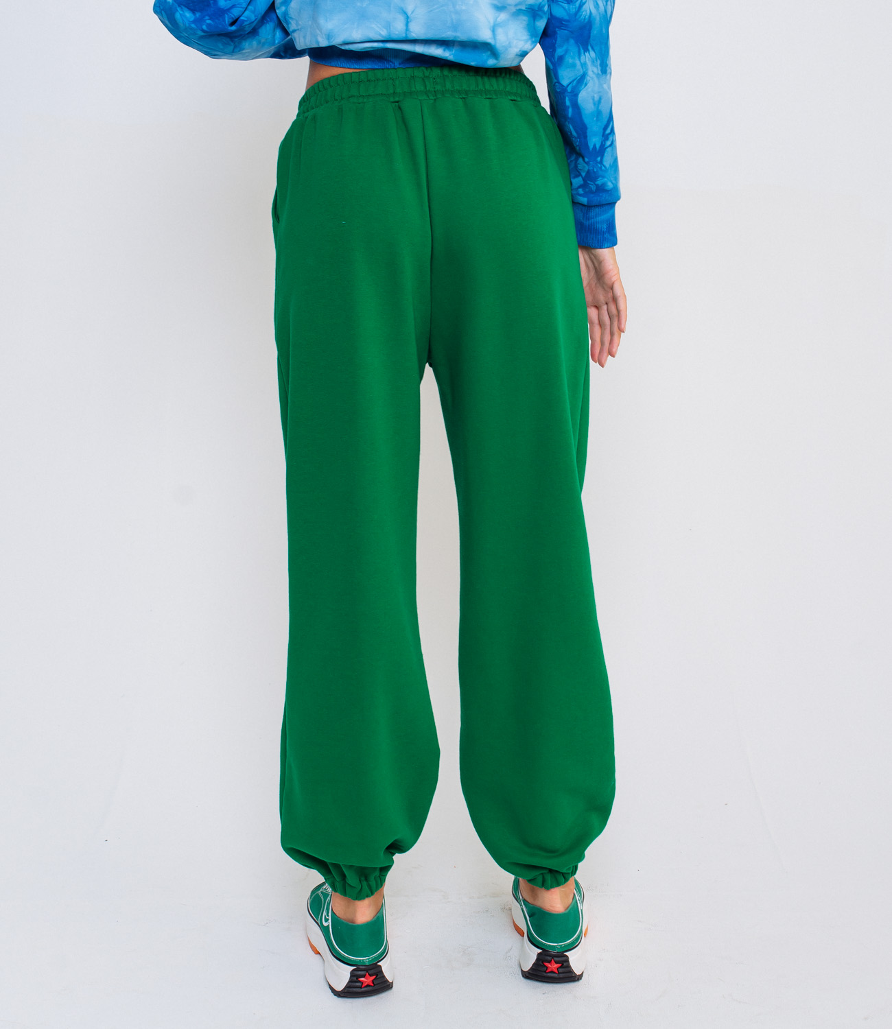 Спортивные брюки #БШ1660 зеленый - фото 5