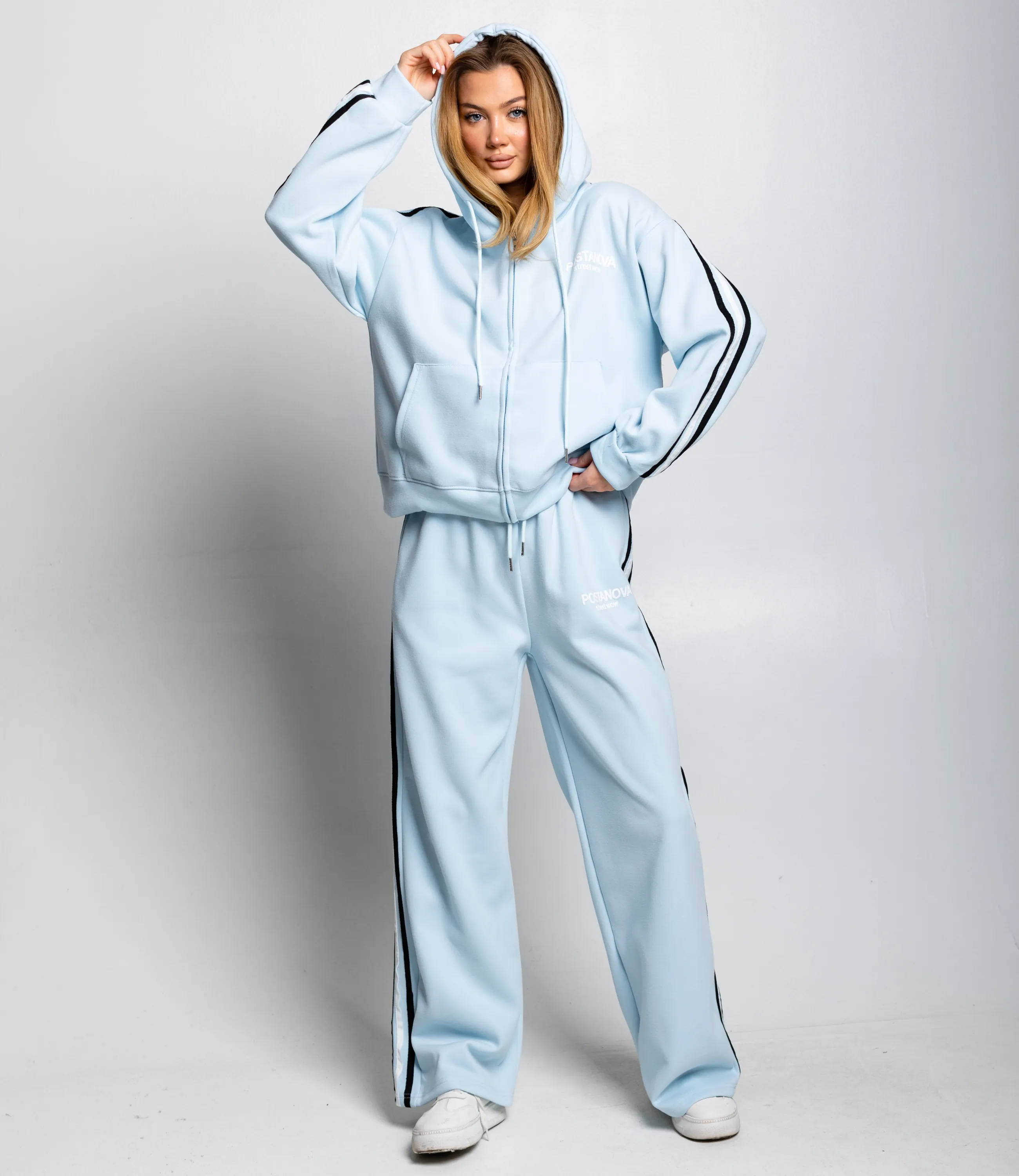 Спортивный костюм #КТ33100, голубой - фото 2
