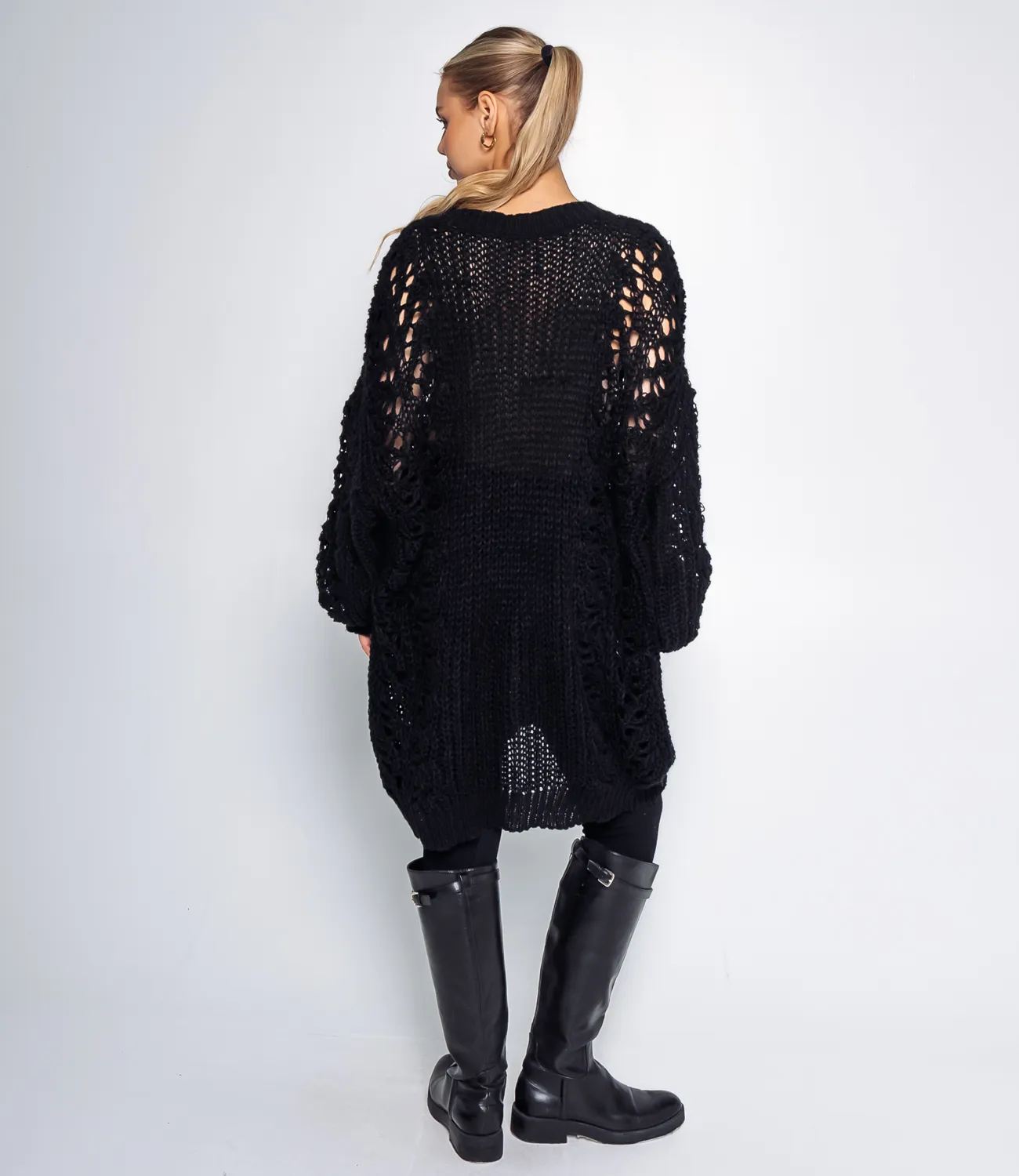 Пуловер #КТ8101 (6), чёрный - фото 4