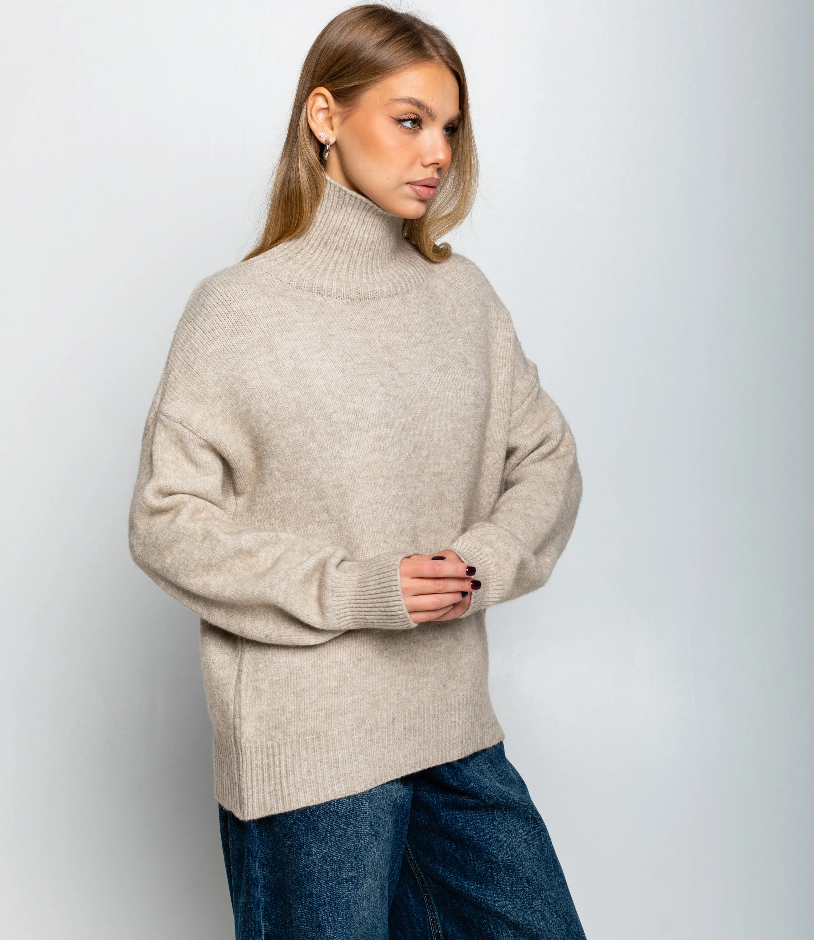 Свитер #КТ2587 (1), бежевый - фото 2