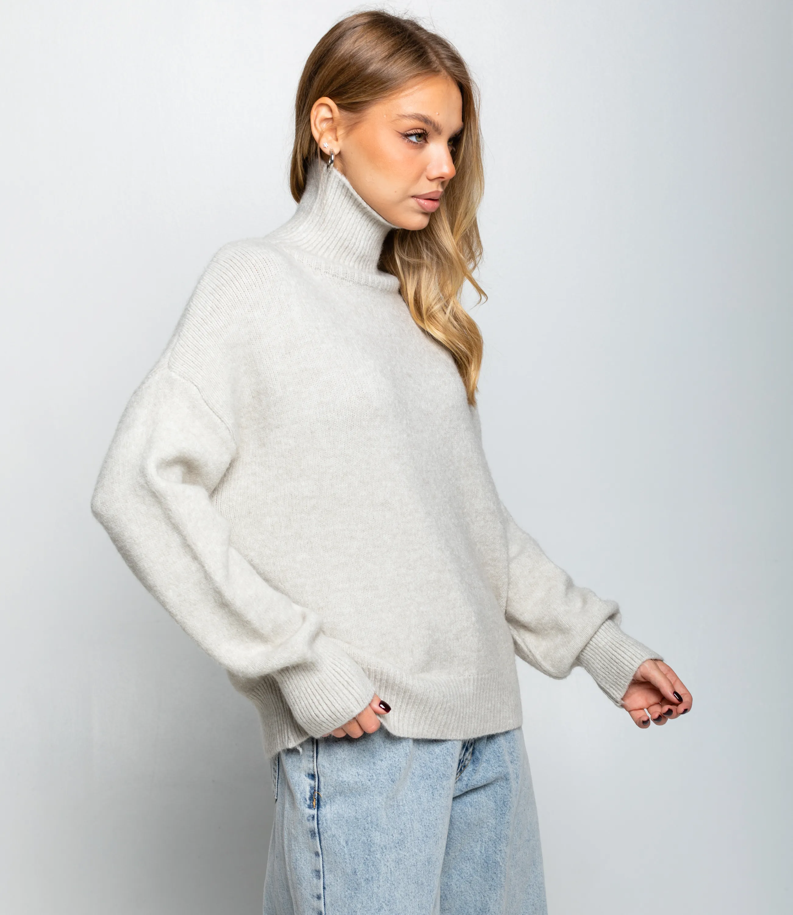 Свитер #КТ2587 (1), светло-серый - фото 2