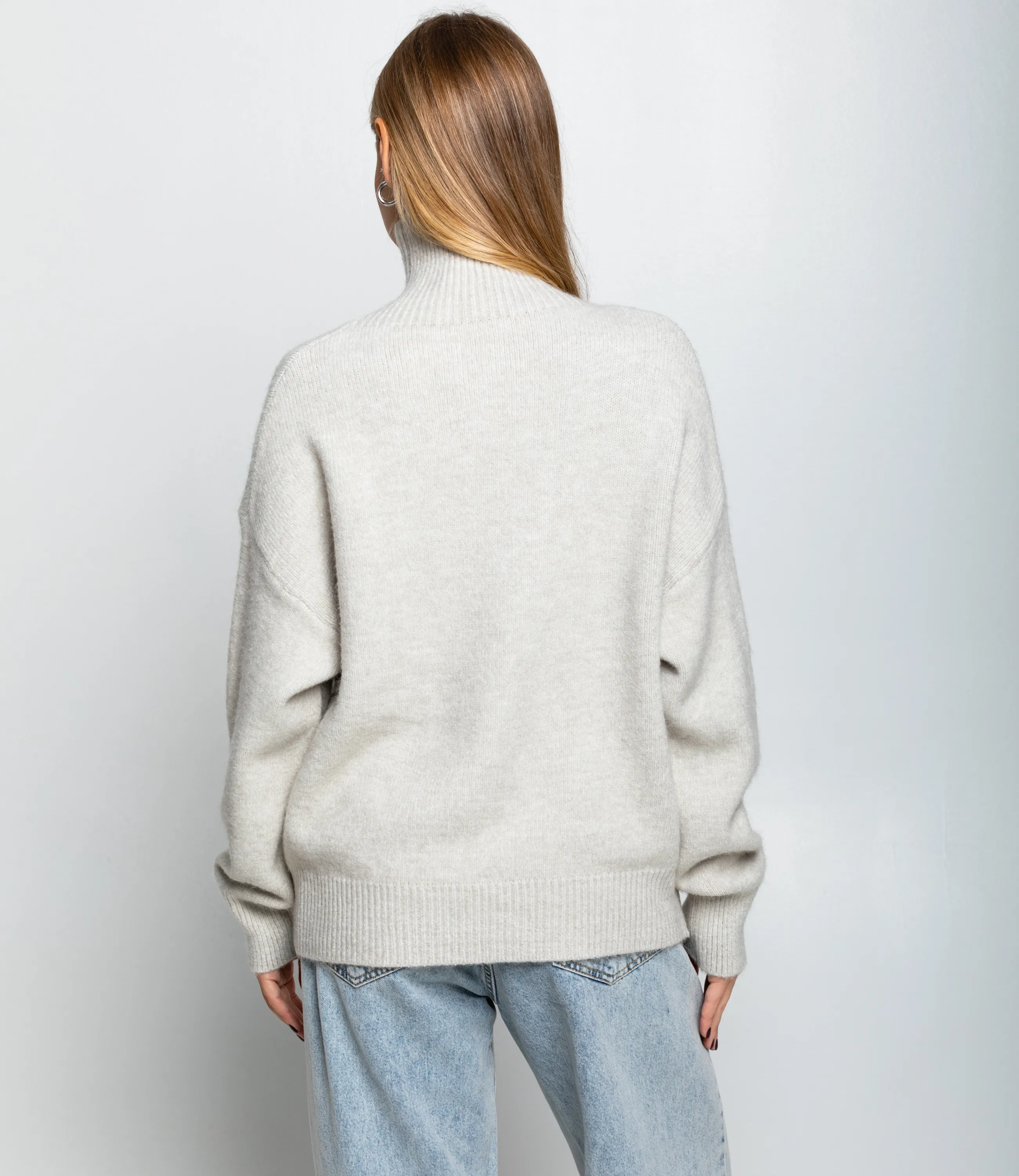Свитер #КТ2587 (1), светло-серый - фото 3