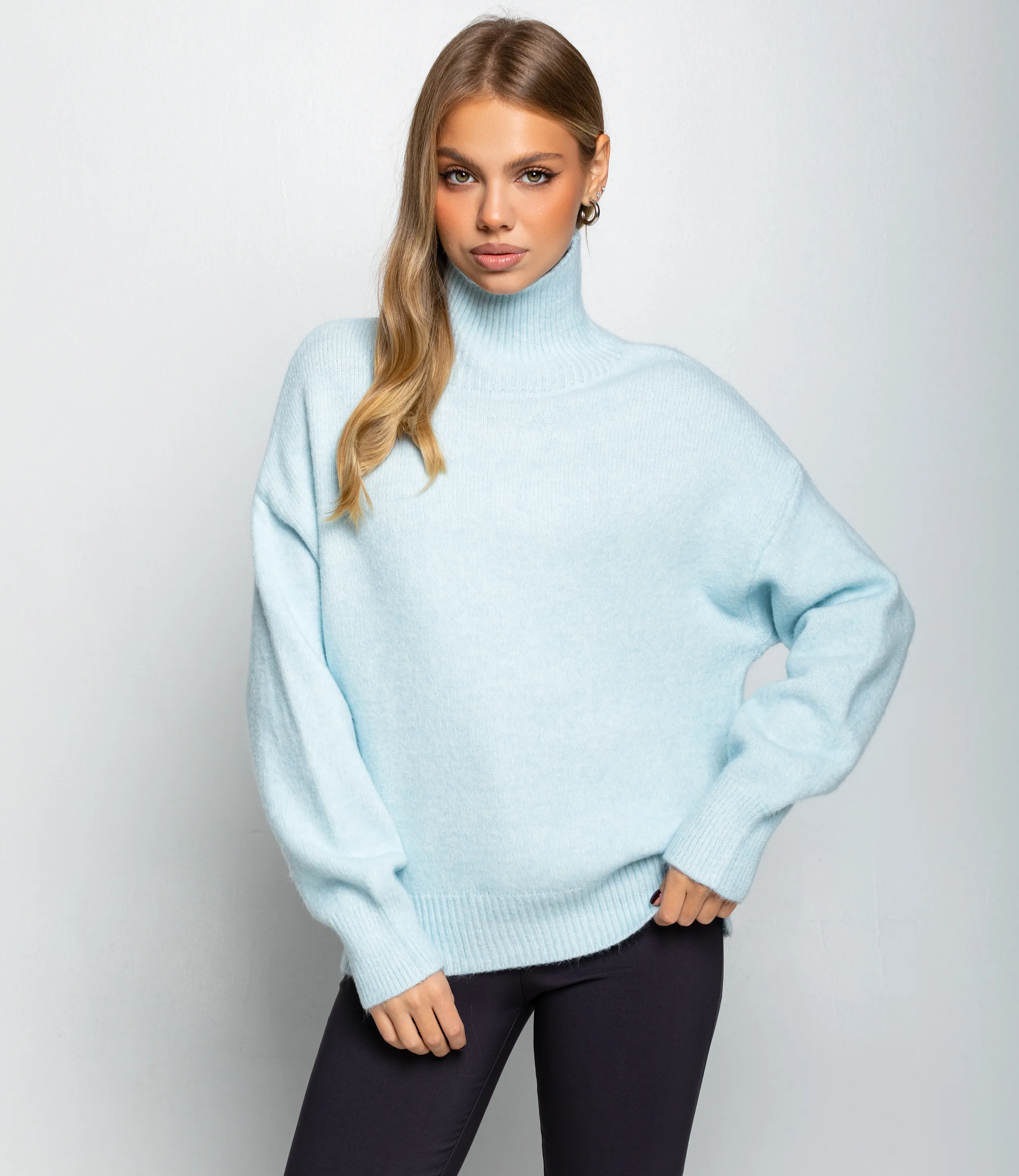 Свитер #КТ2587 (1), голубой - фото 1