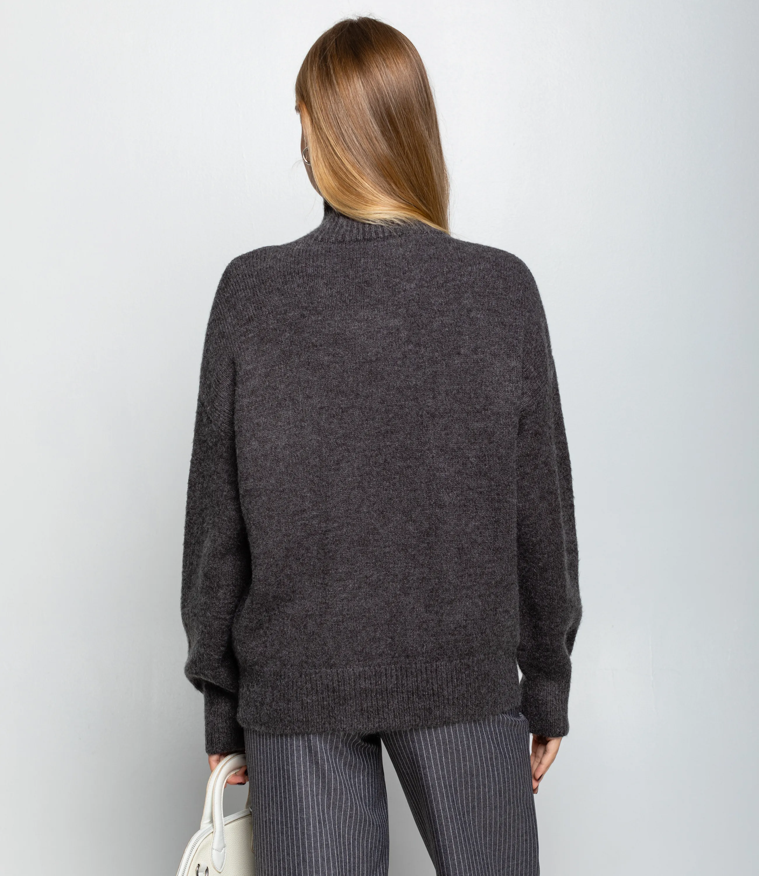 Свитер #КТ2587 (1), тёмно-серый - фото 3