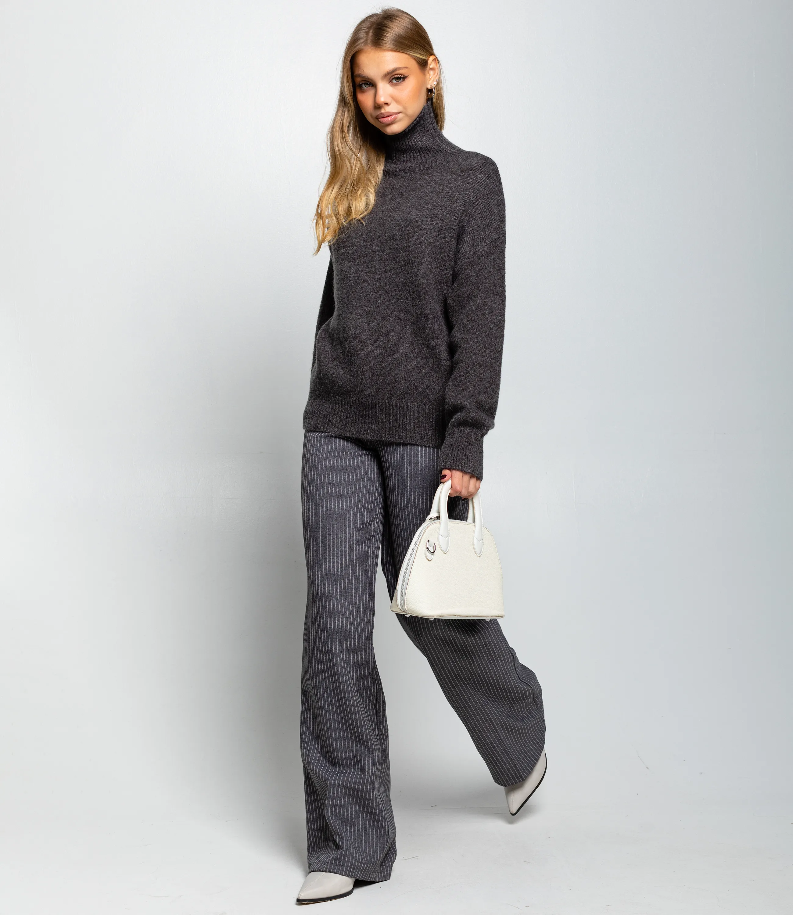 Свитер #КТ2587 (1), тёмно-серый - фото 4