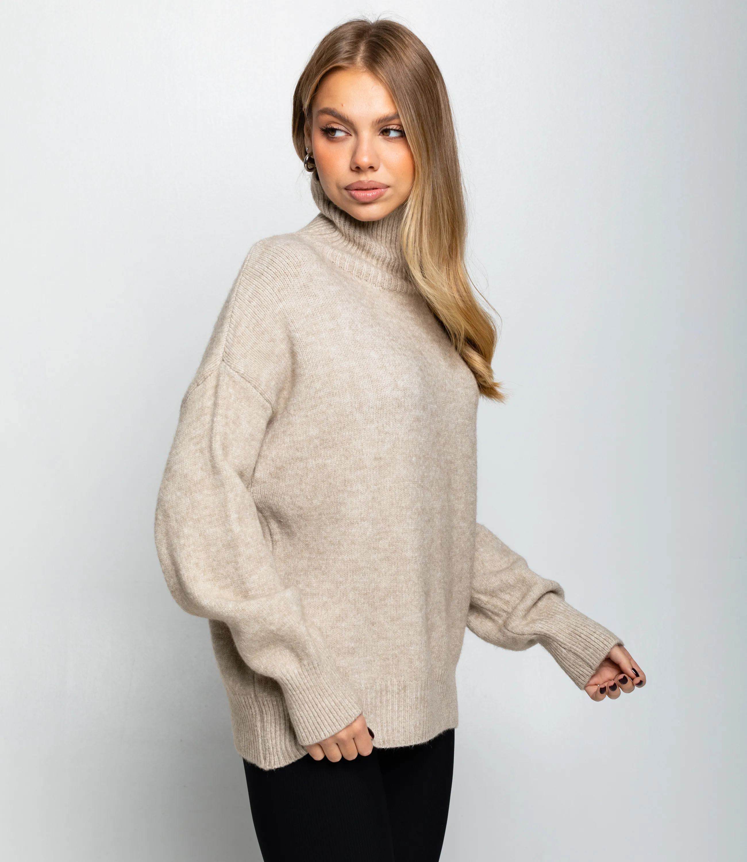 Свитер #КТ2587 (1), светло-бежевый - фото 2