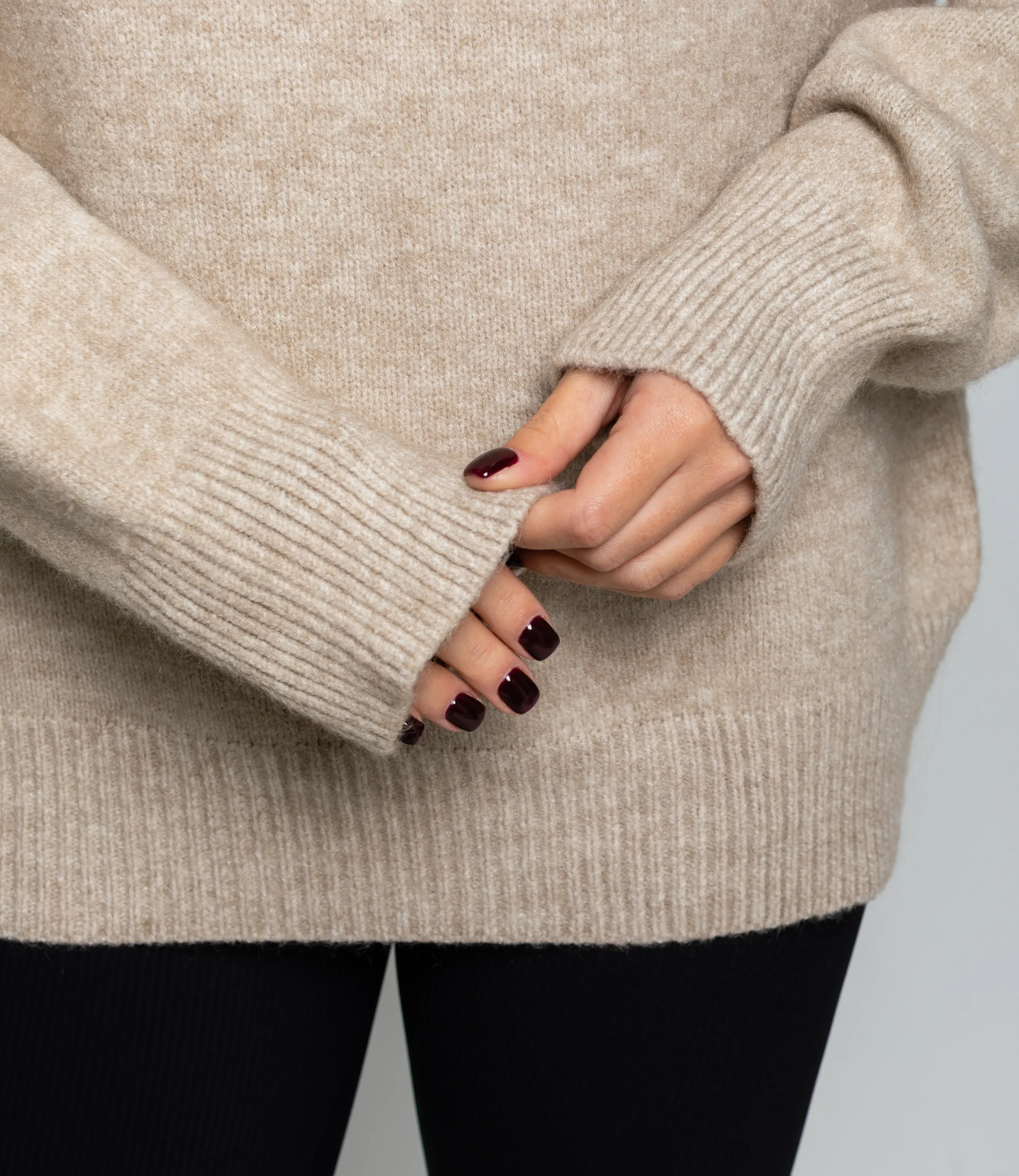 Свитер #КТ2587 (1), светло-бежевый - фото 5