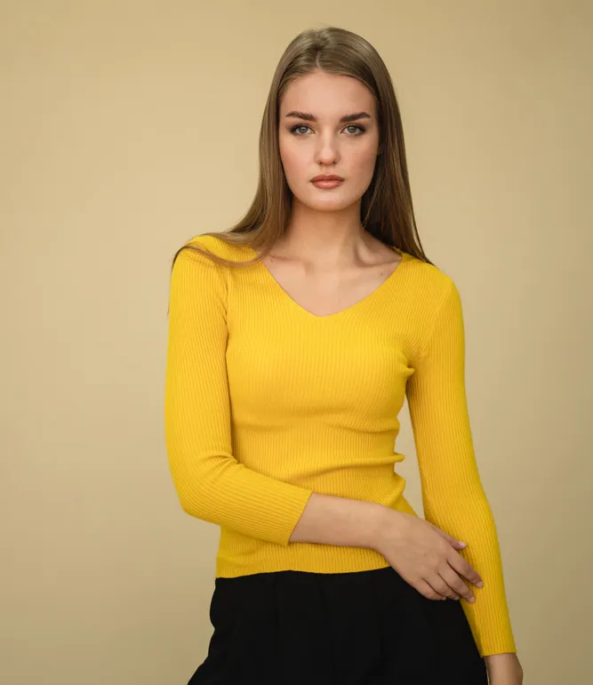 Кофта #711*, жёлтый