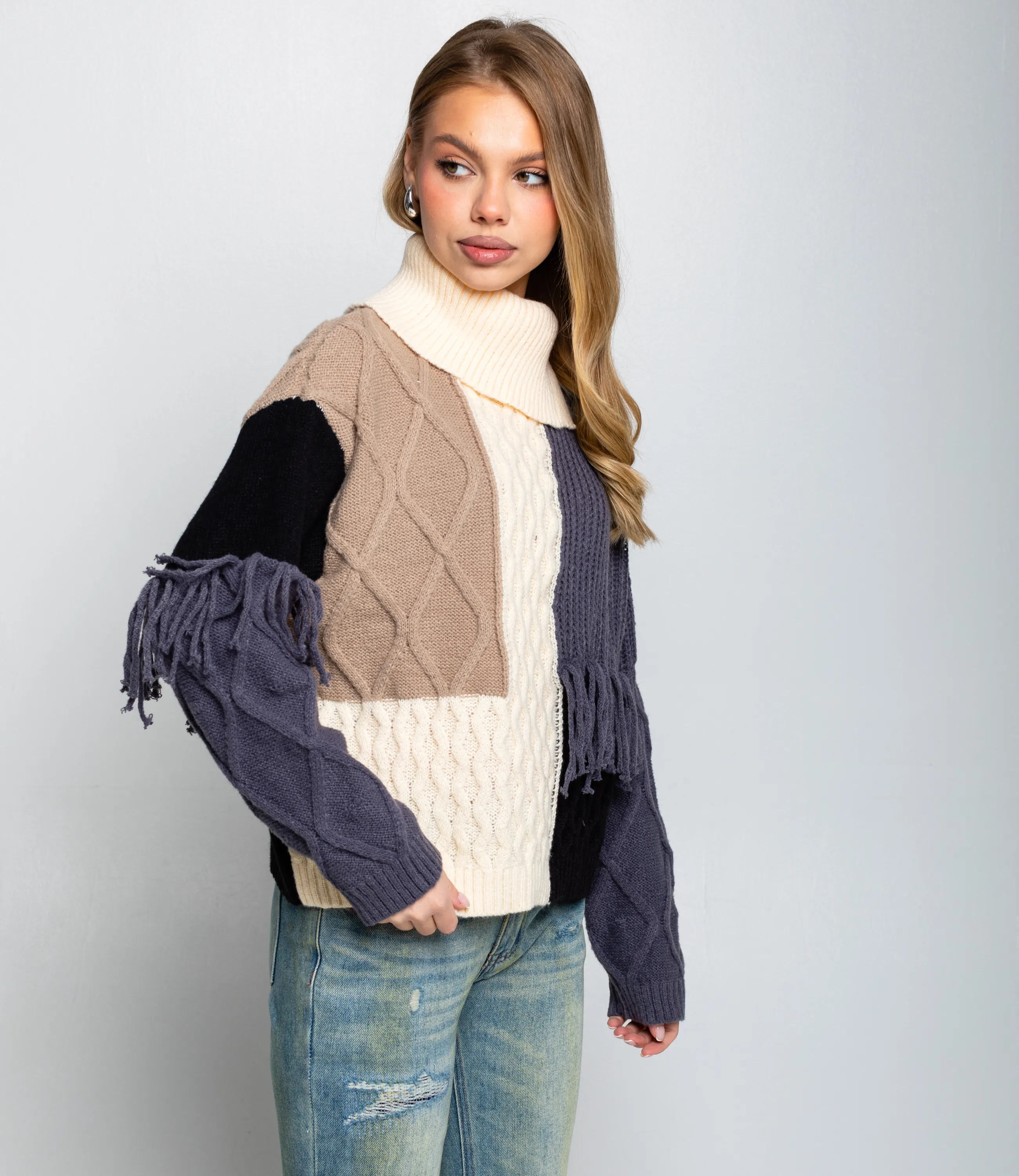 Свитер #КТ2476, кремовый - фото 2