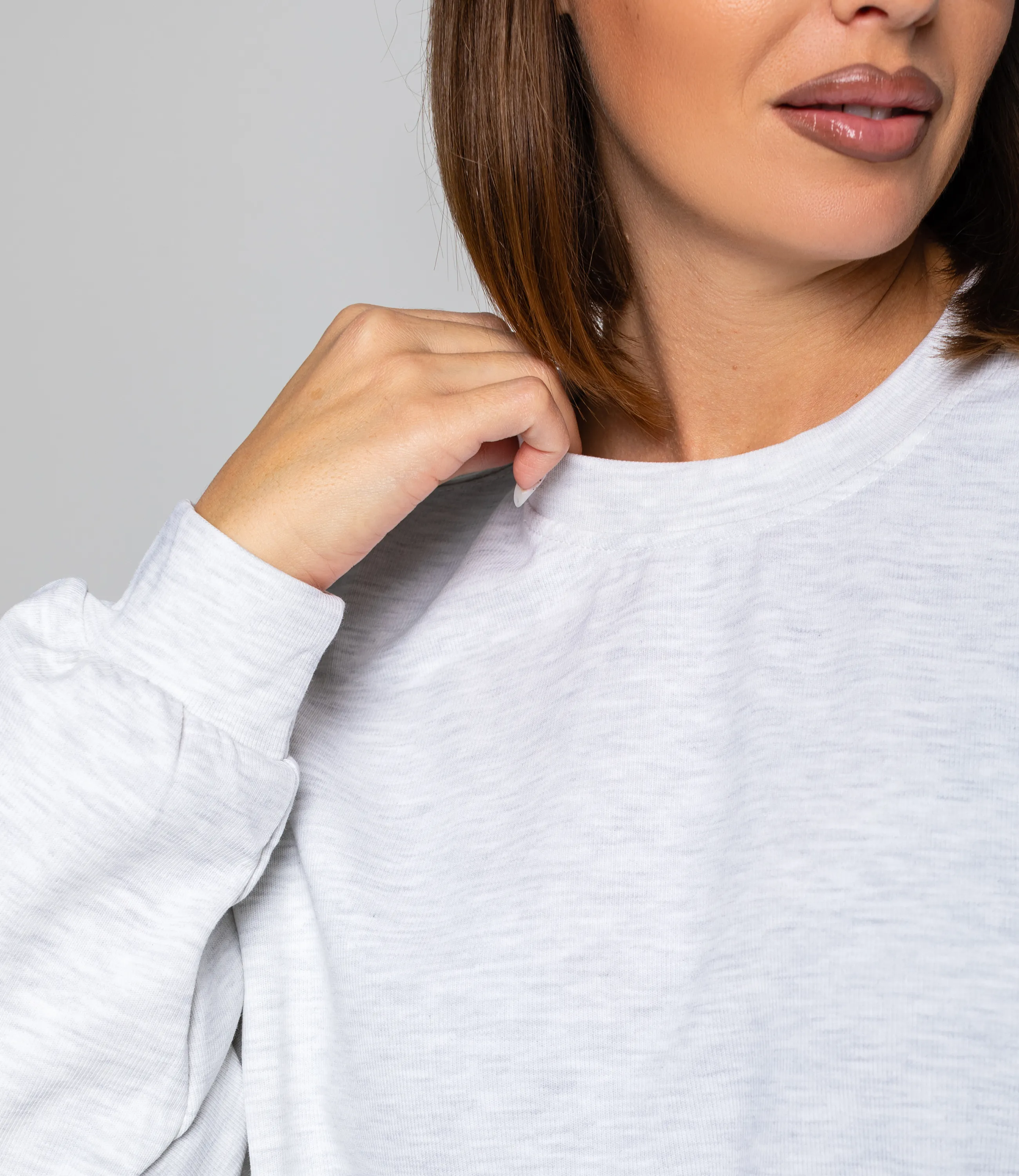 Свитшот #КТ329 (3), светло-серый меланж - фото 5