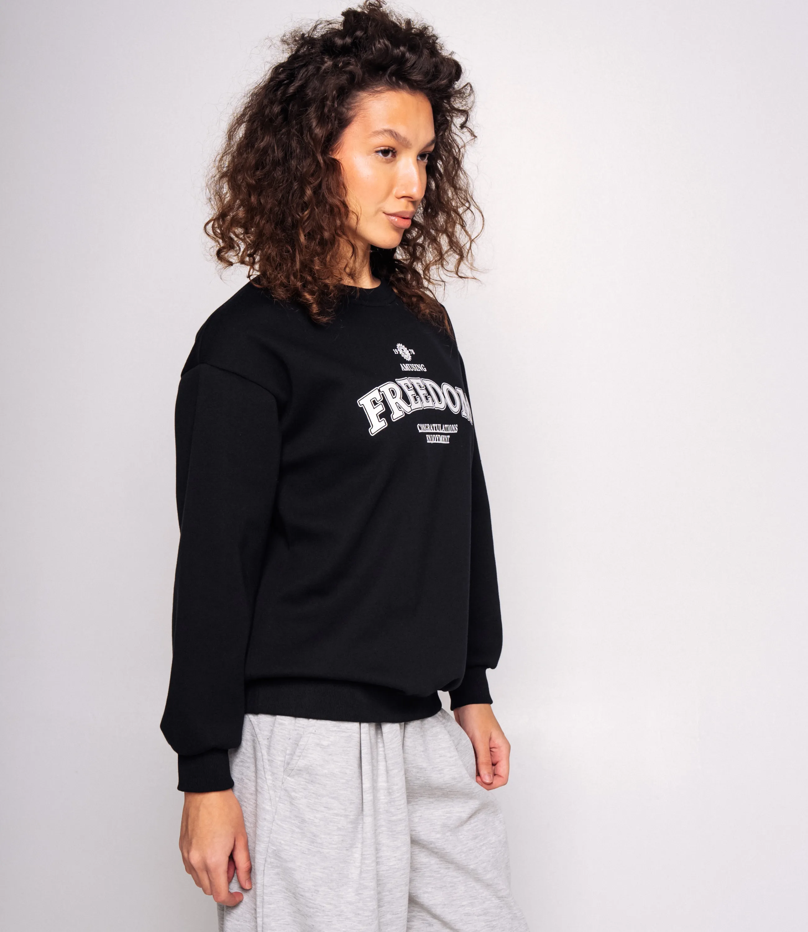 Свитшот #КТ9209 (1), чёрный - фото 2