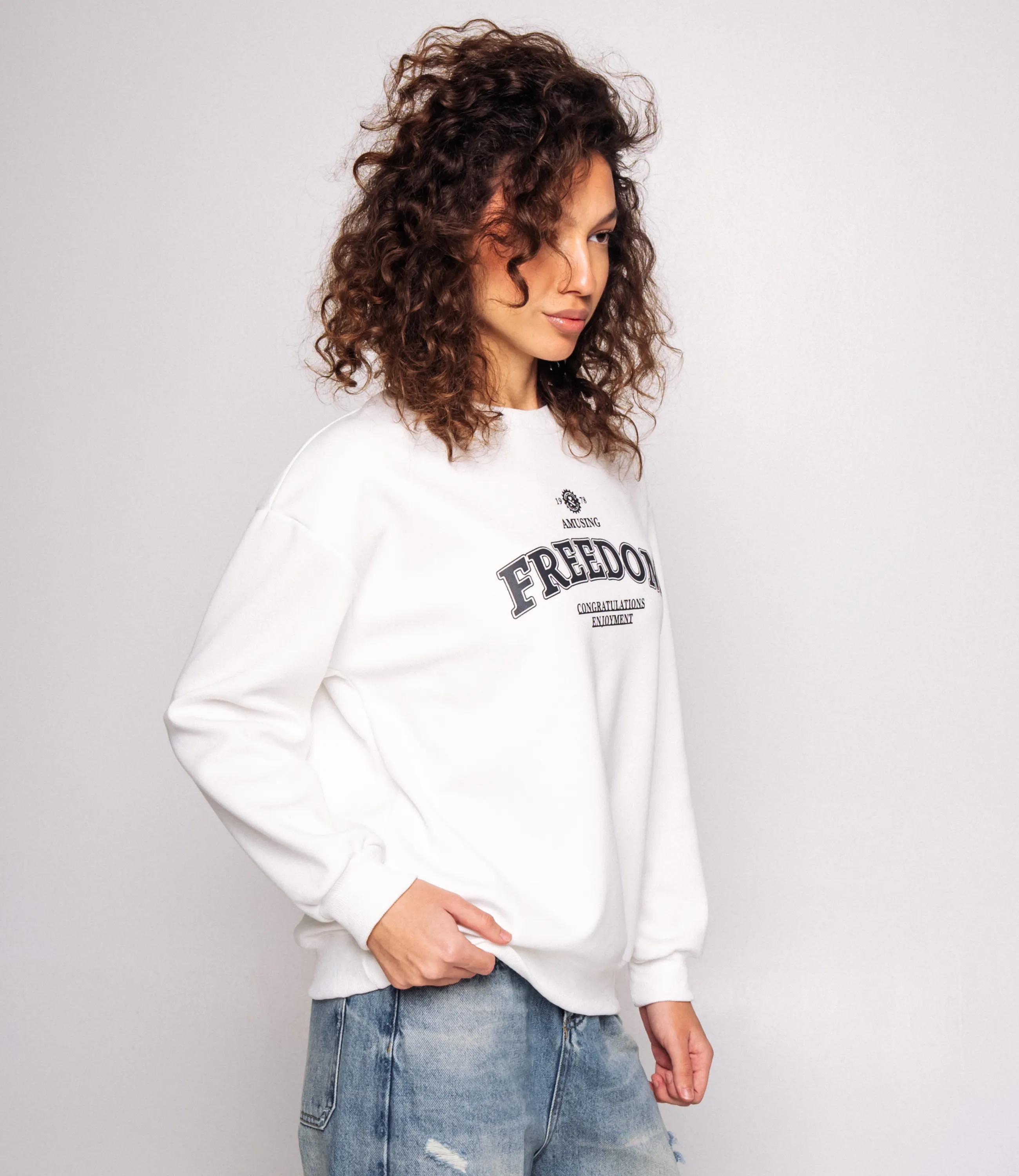 Свитшот #КТ9209 (1), белый - фото 2