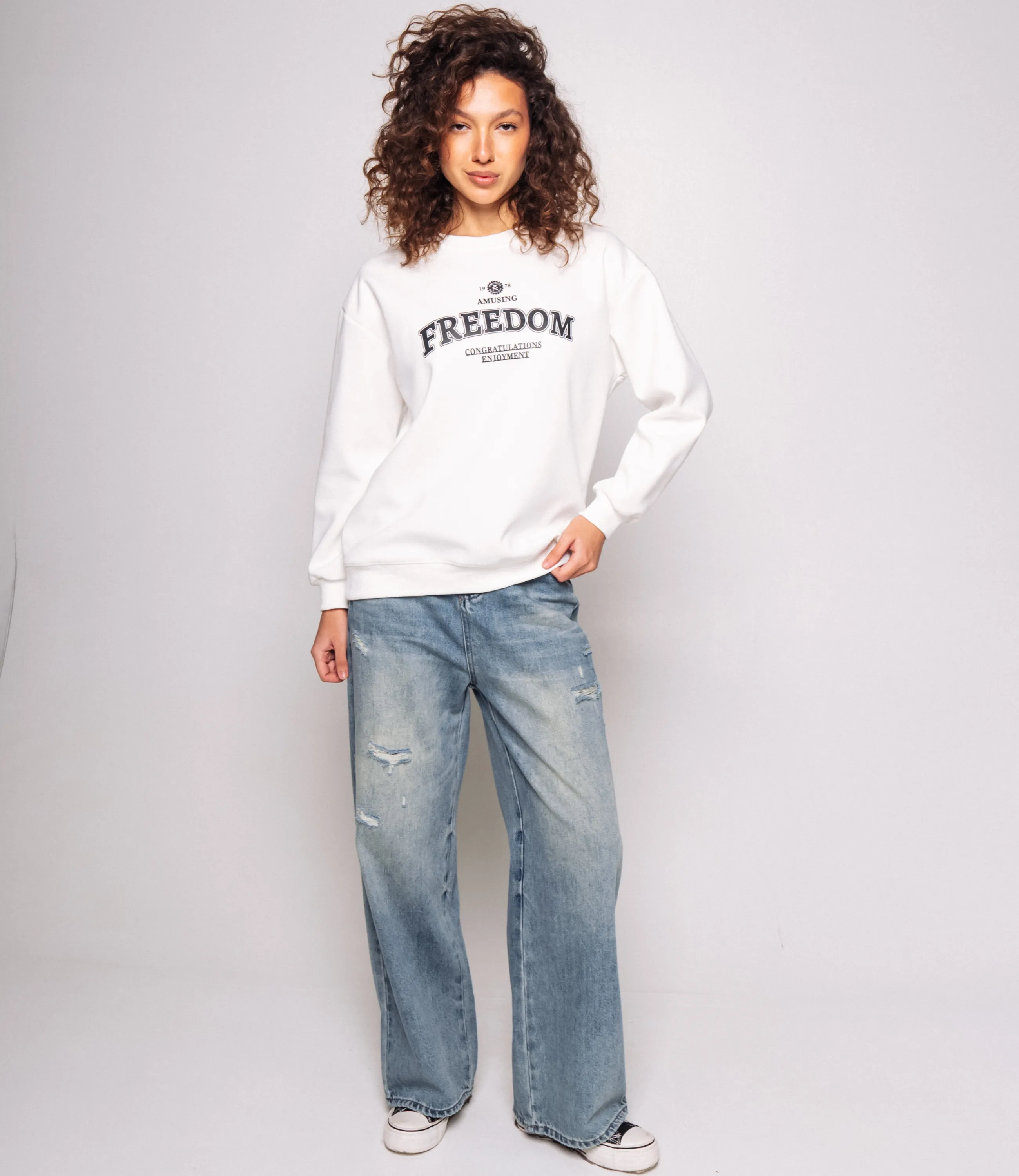 Свитшот #КТ9209 (1), белый - фото 4