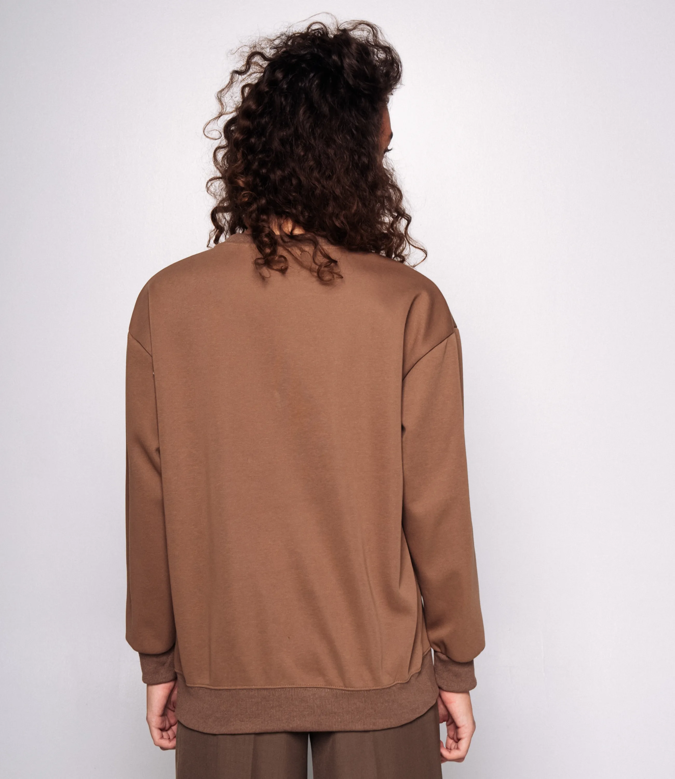 Свитшот #КТ9209 (1), коричневый - фото 3