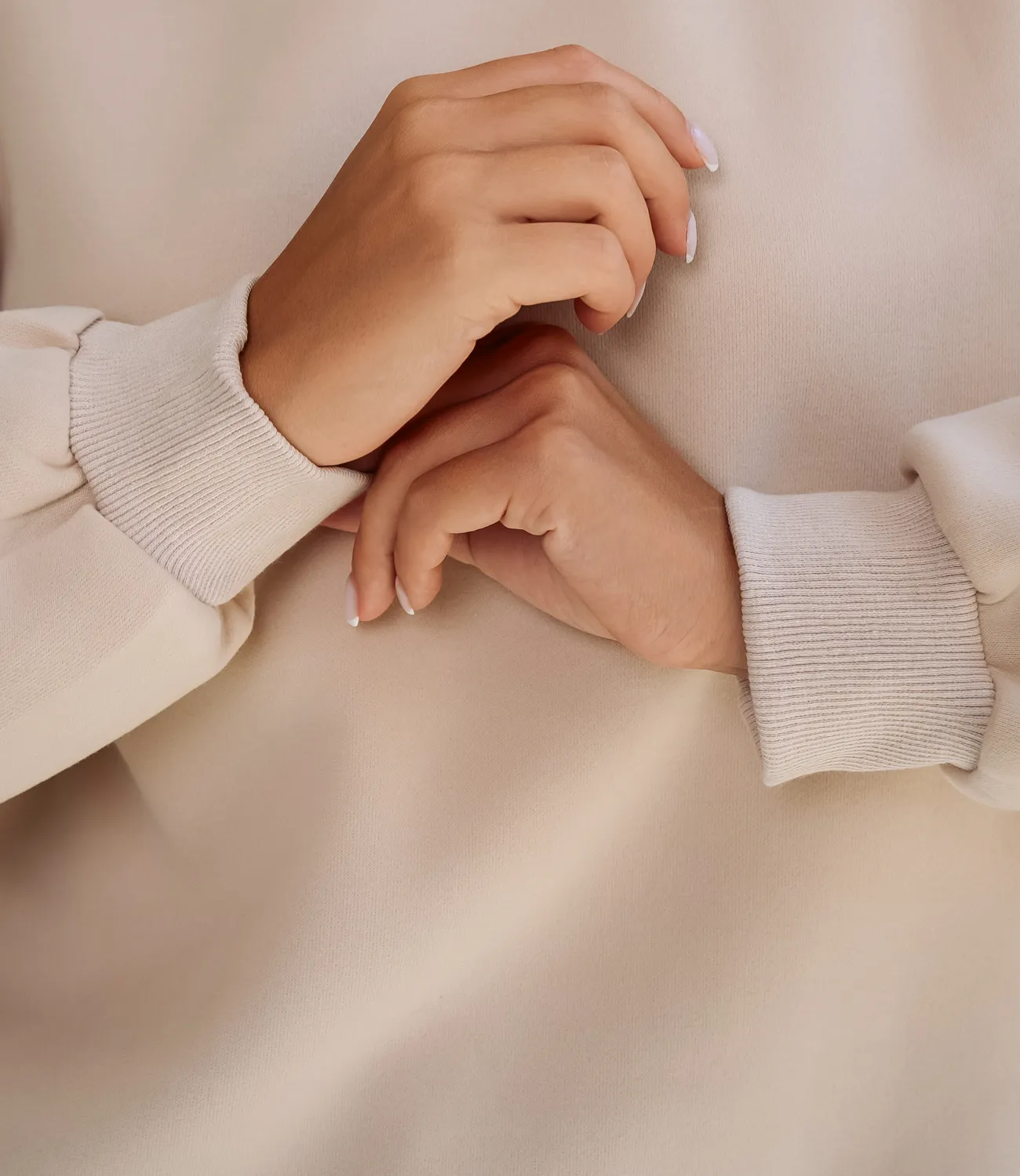 Свитшот #КТF003, бежевый - фото 5