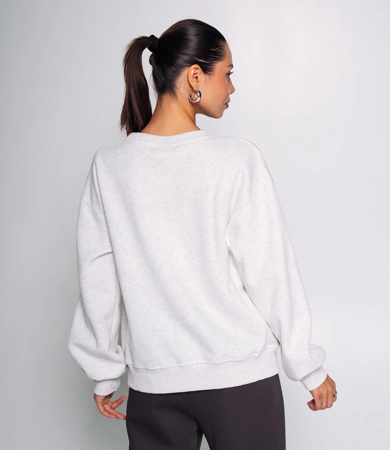 Свитшот #КТ8503 (1), светло-серый меланж - фото 3