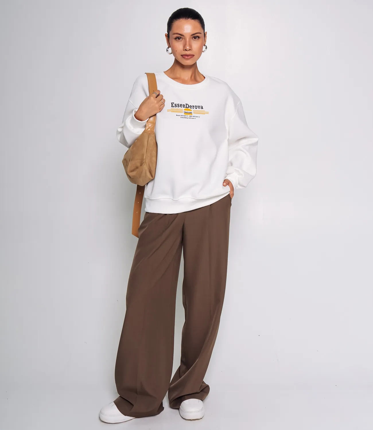 Свитшот #КТ8503 (1), белый - фото 4