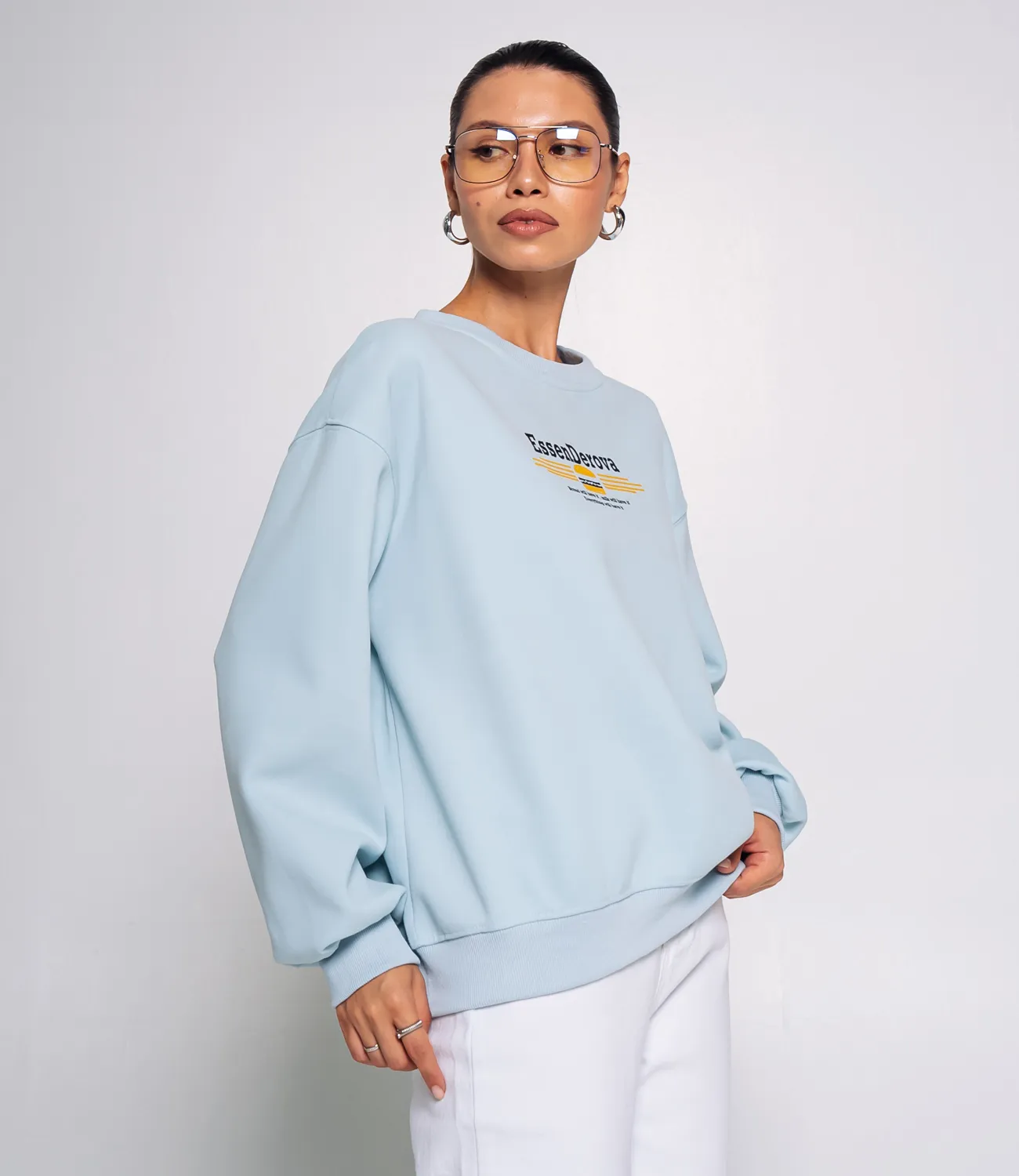 Свитшот #КТ8503 (1), голубой - фото 2