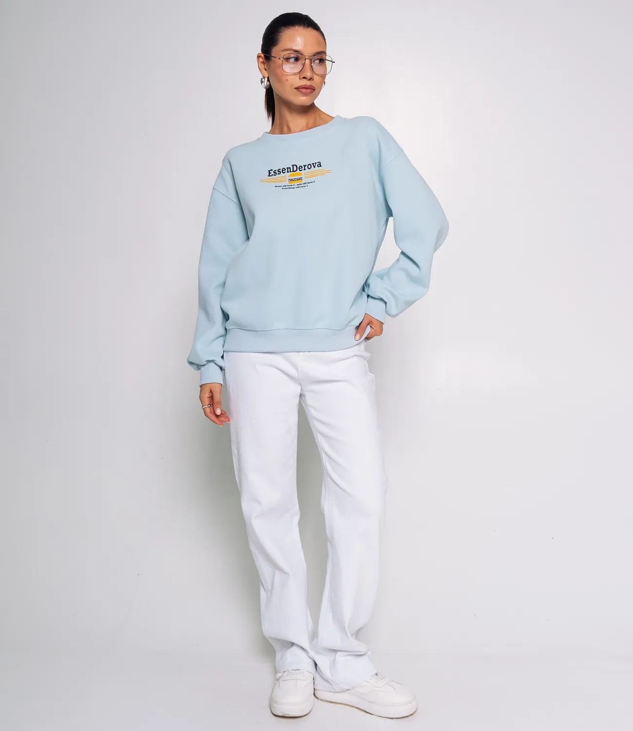 Свитшот #КТ8503 (1), голубой - фото 4