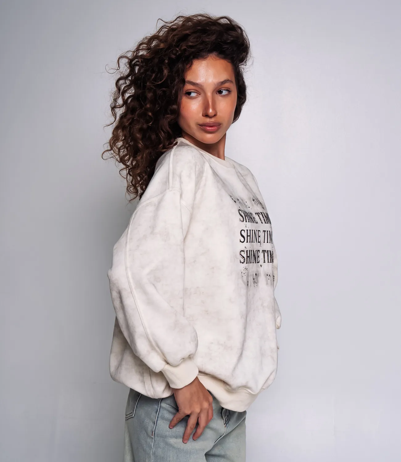 Свитшот #КТ8011 (3), кремовый - фото 2