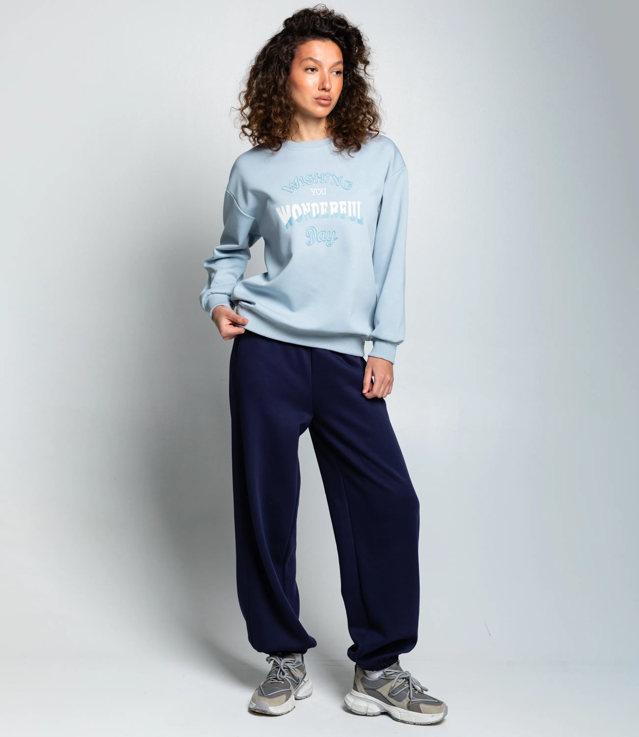 Свитшот #КТ2006 (7), голубой  - фото 4