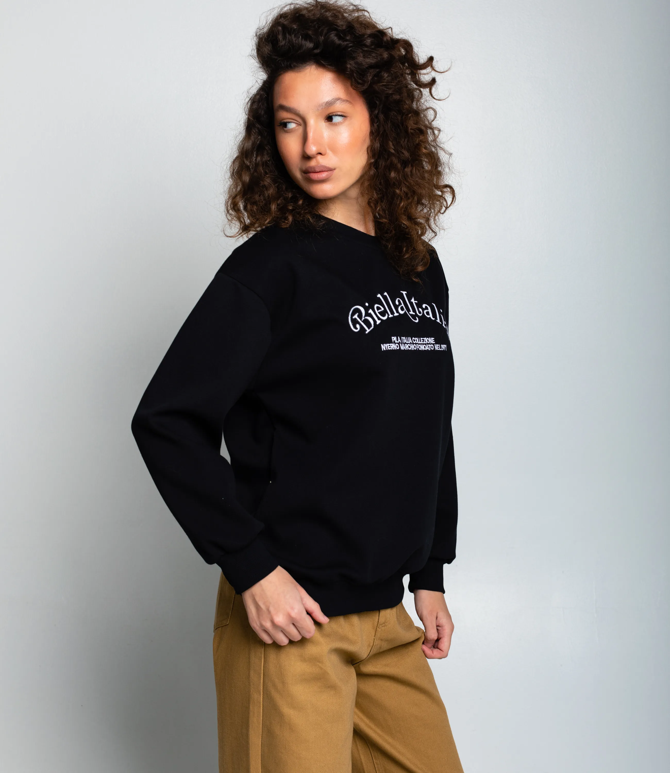 Свитшот #КТ1709, чёрный  - фото 2