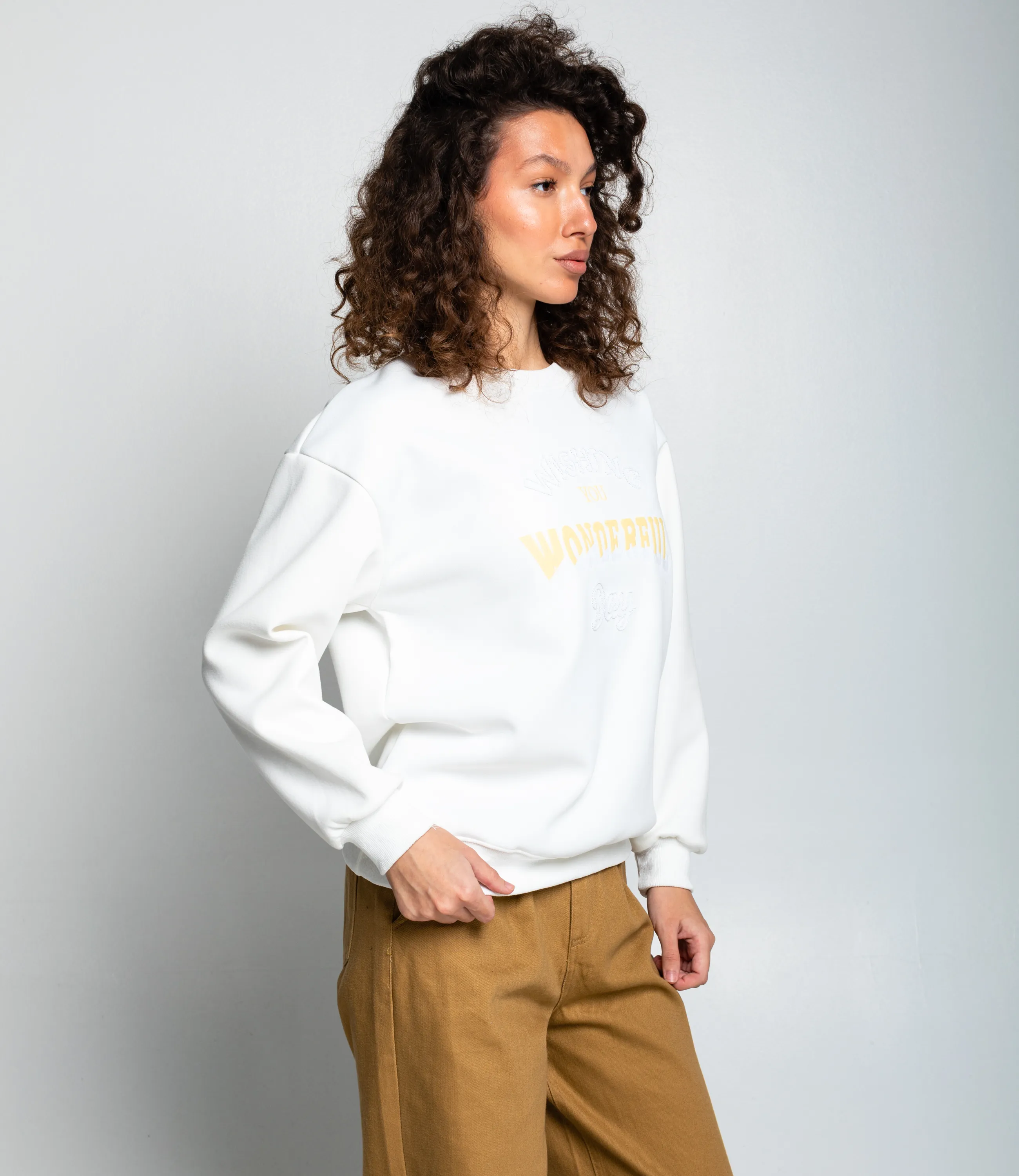 Свитшот #КТ2006 (7), белый  - фото 2