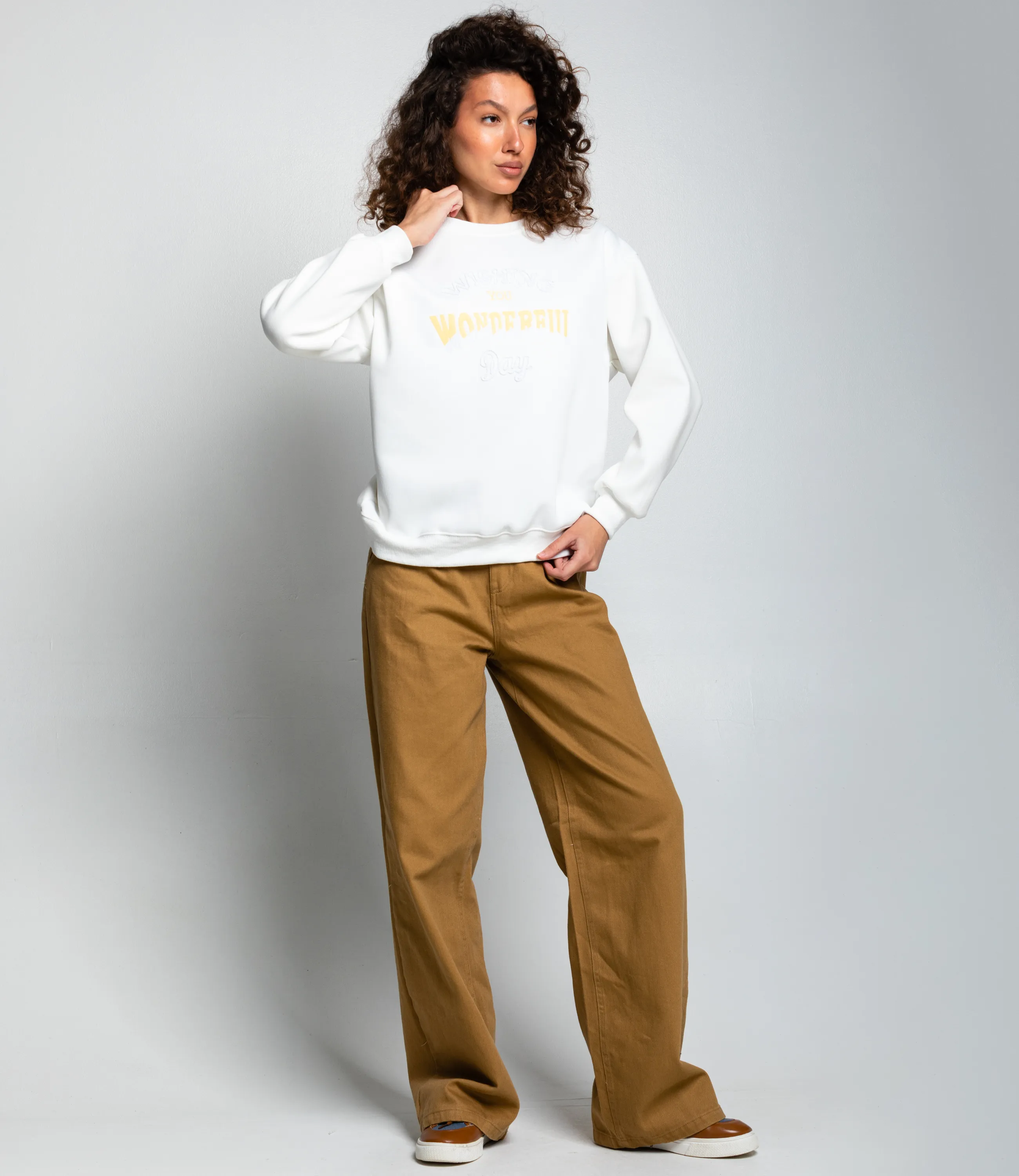 Свитшот #КТ2006 (7), белый  - фото 4