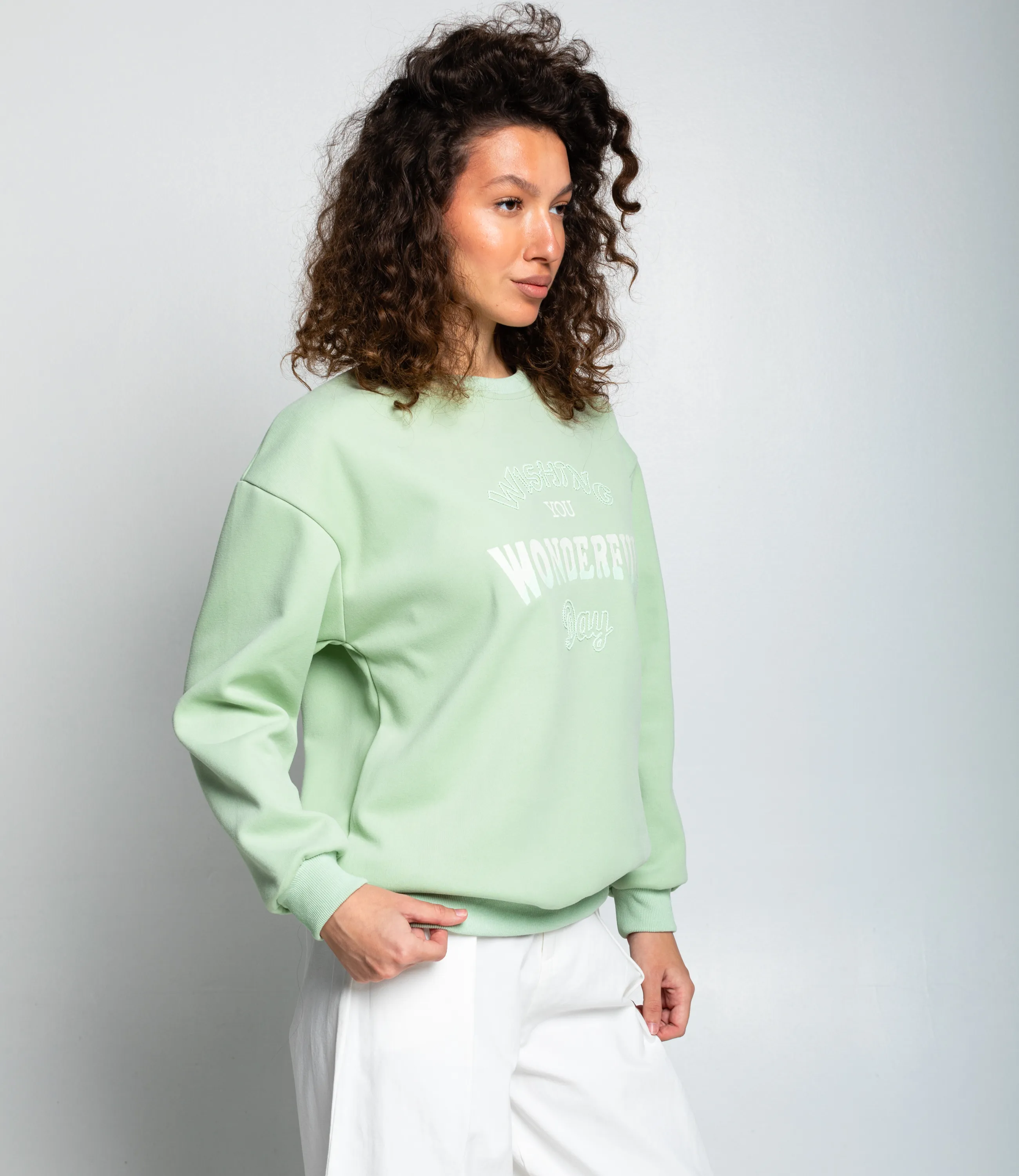 Свитшот #КТ2006 (7), мята  - фото 2