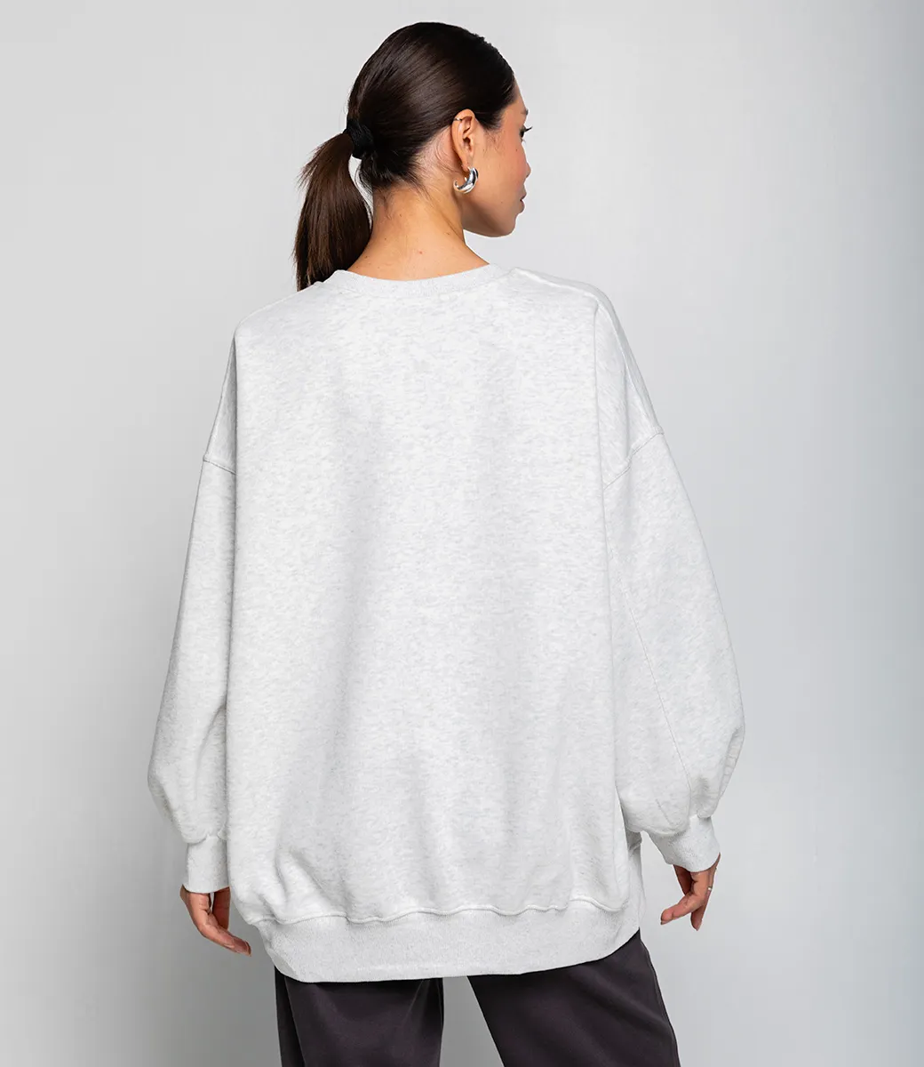 Свитшот #КТ8005 (4), светло-серый меланж - фото 3