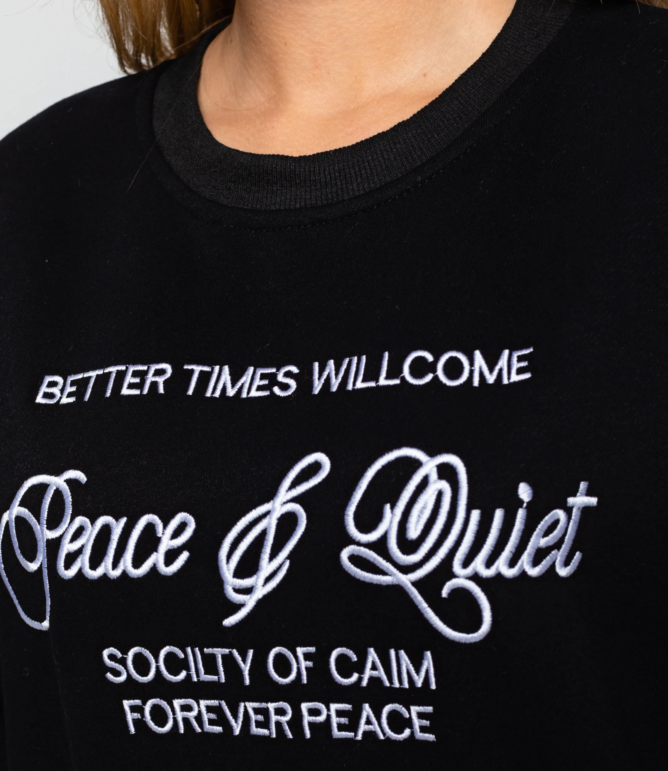 Свитшот #КТ1786, чёрный - фото 5