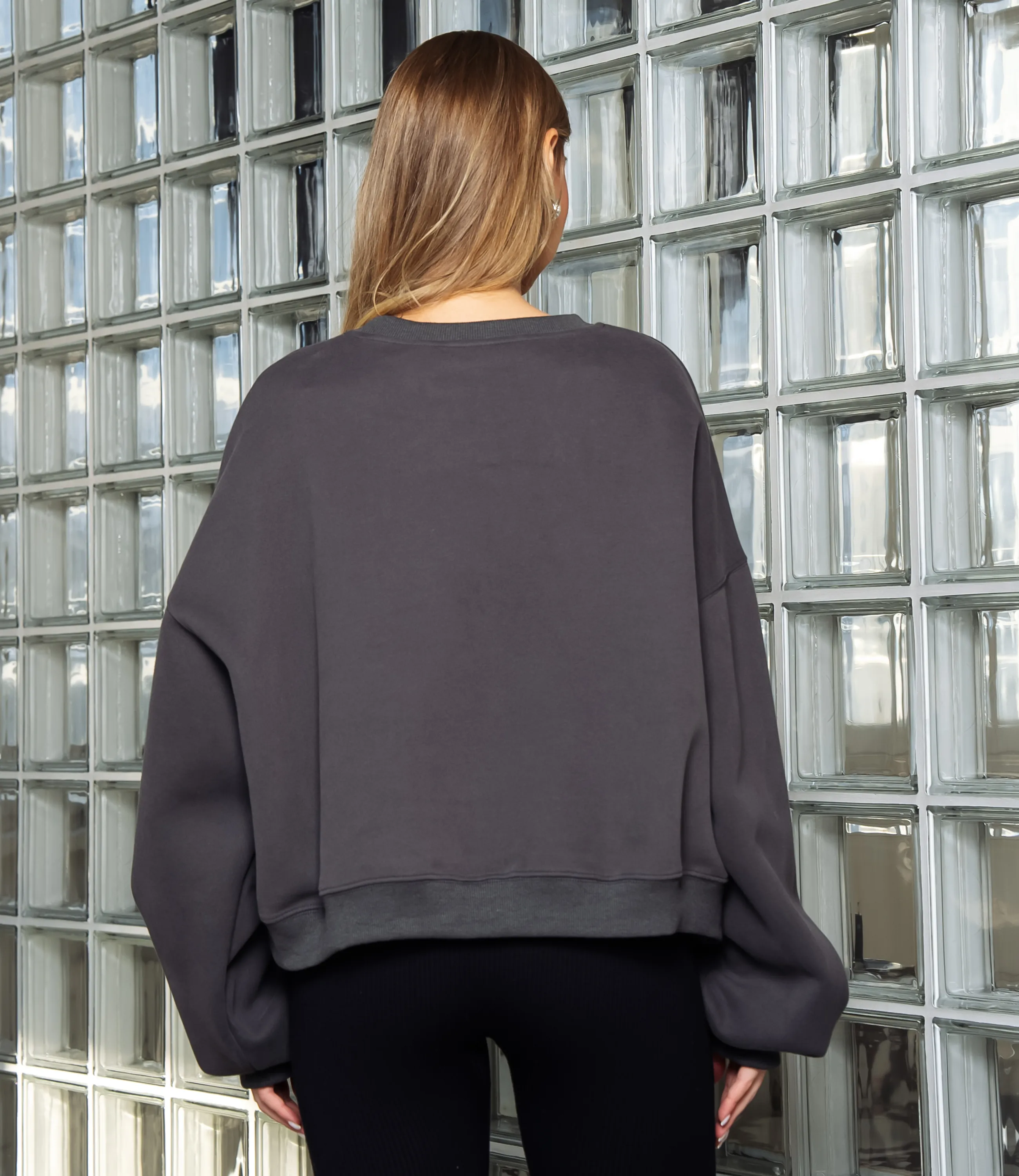 Свитшот #КТ2928, графит  - фото 3