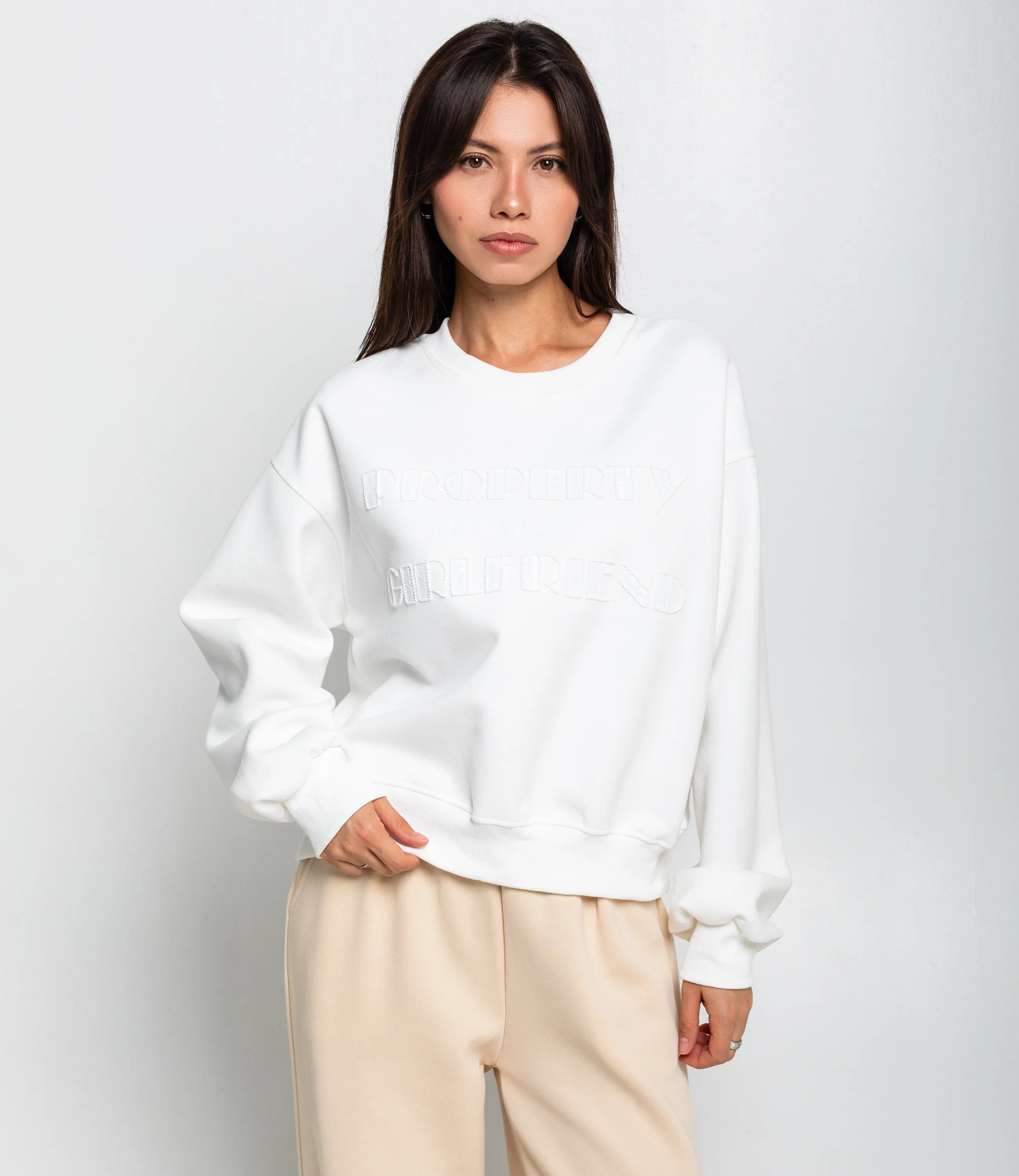 Свитшот #КТ111 (3), белый - фото 1