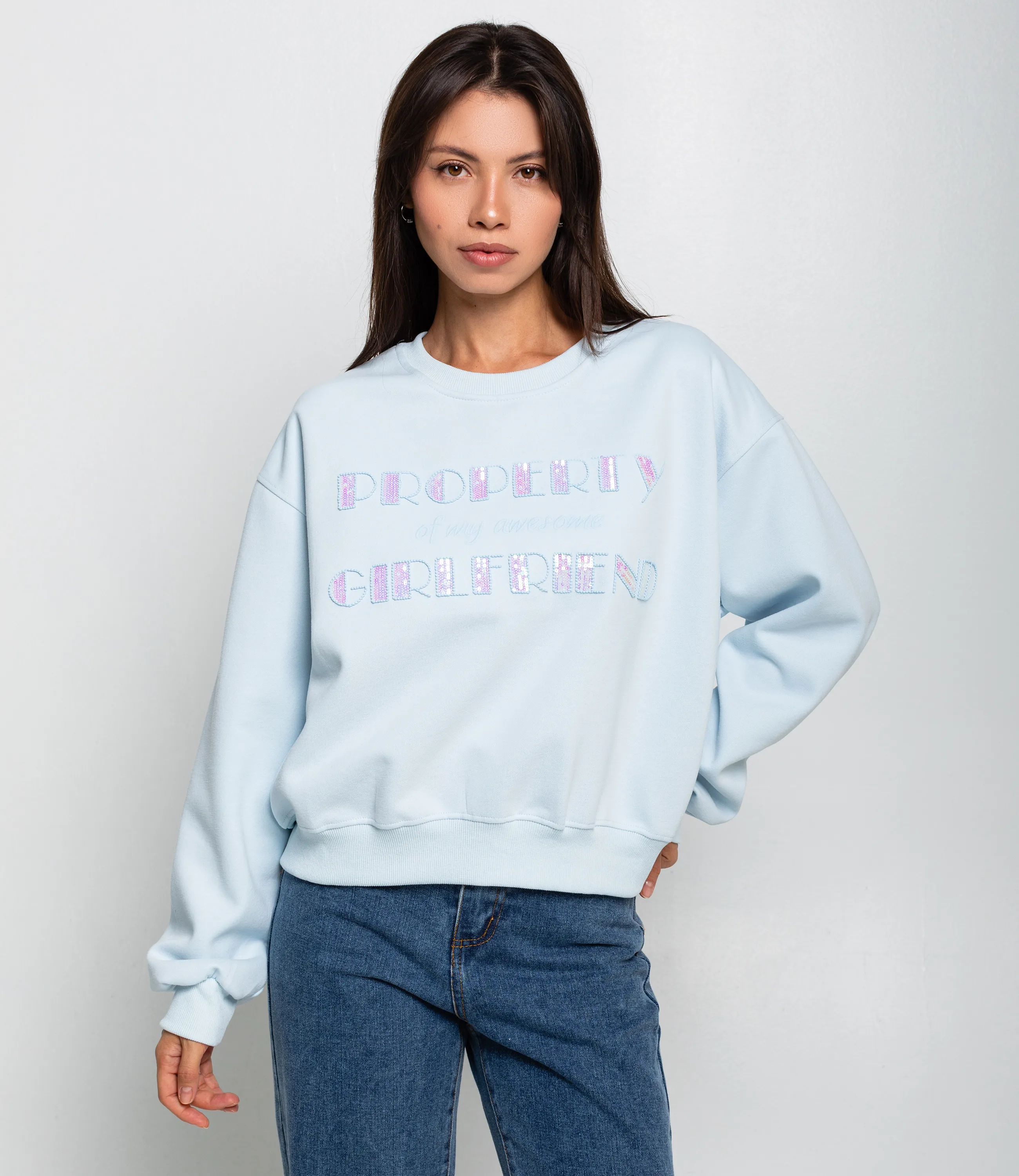 Свитшот #КТ111 (3), голубой - фото 1
