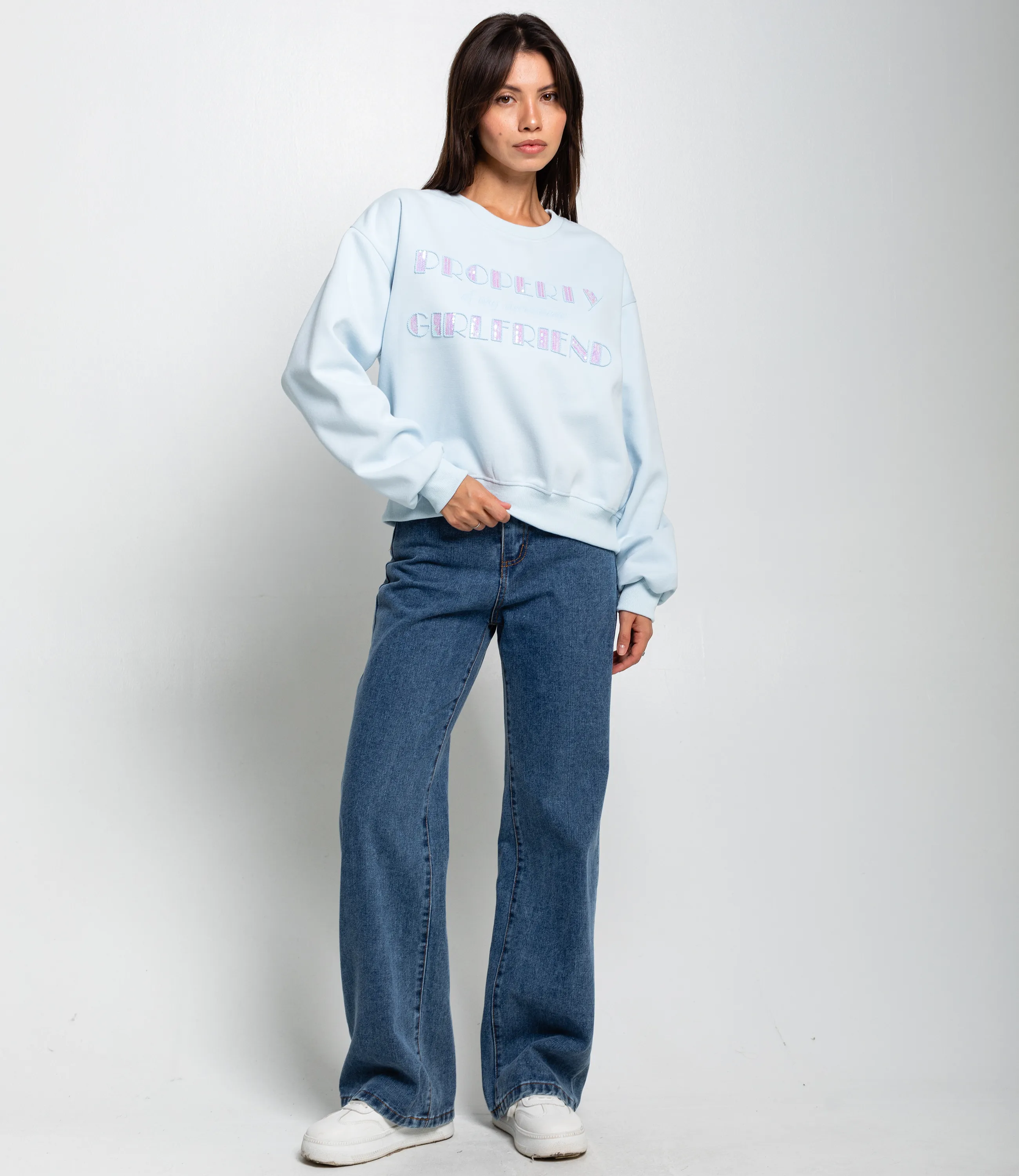 Свитшот #КТ111 (3), голубой - фото 4