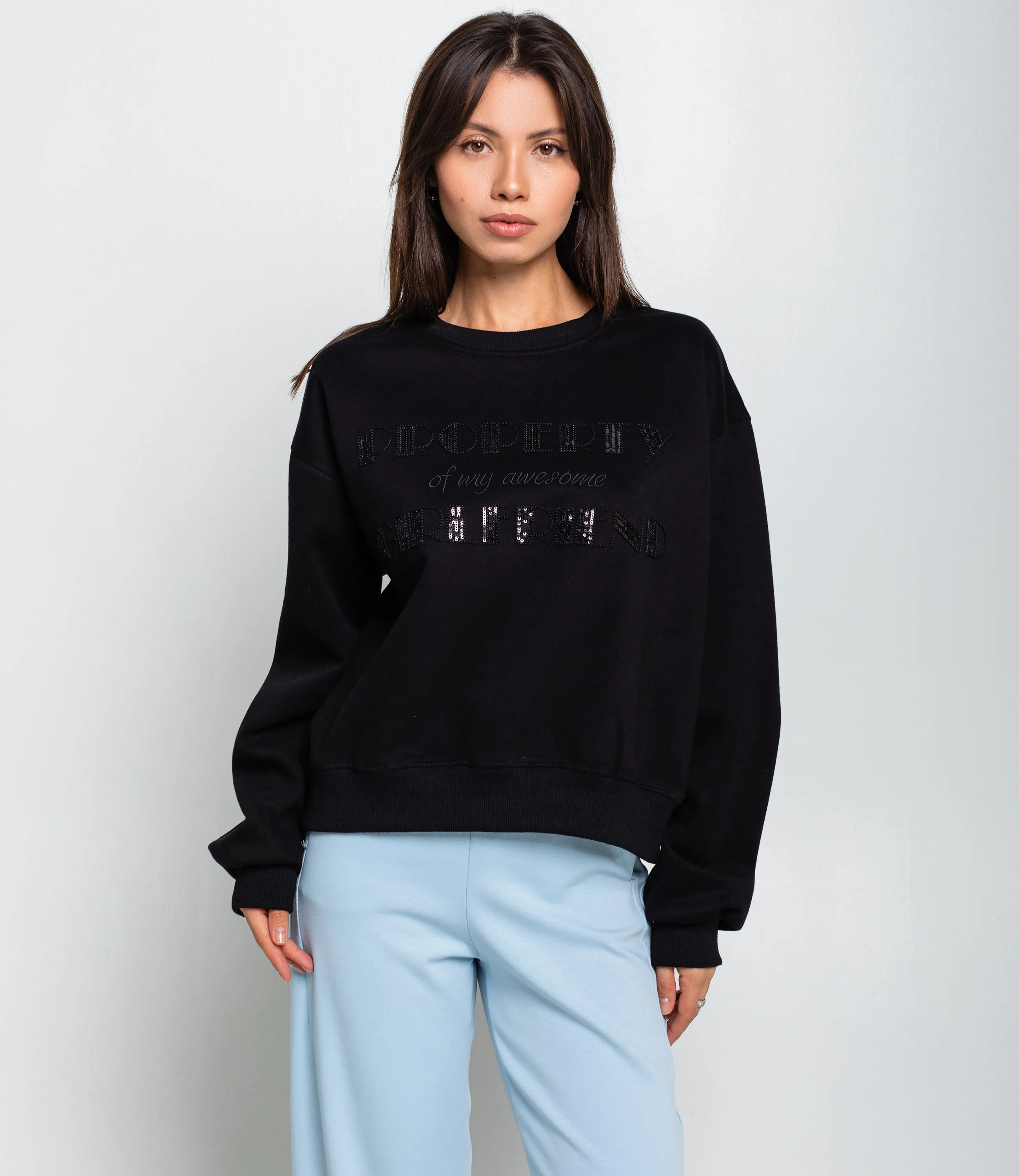 Свитшот #КТ111 (3), чёрный - фото 1